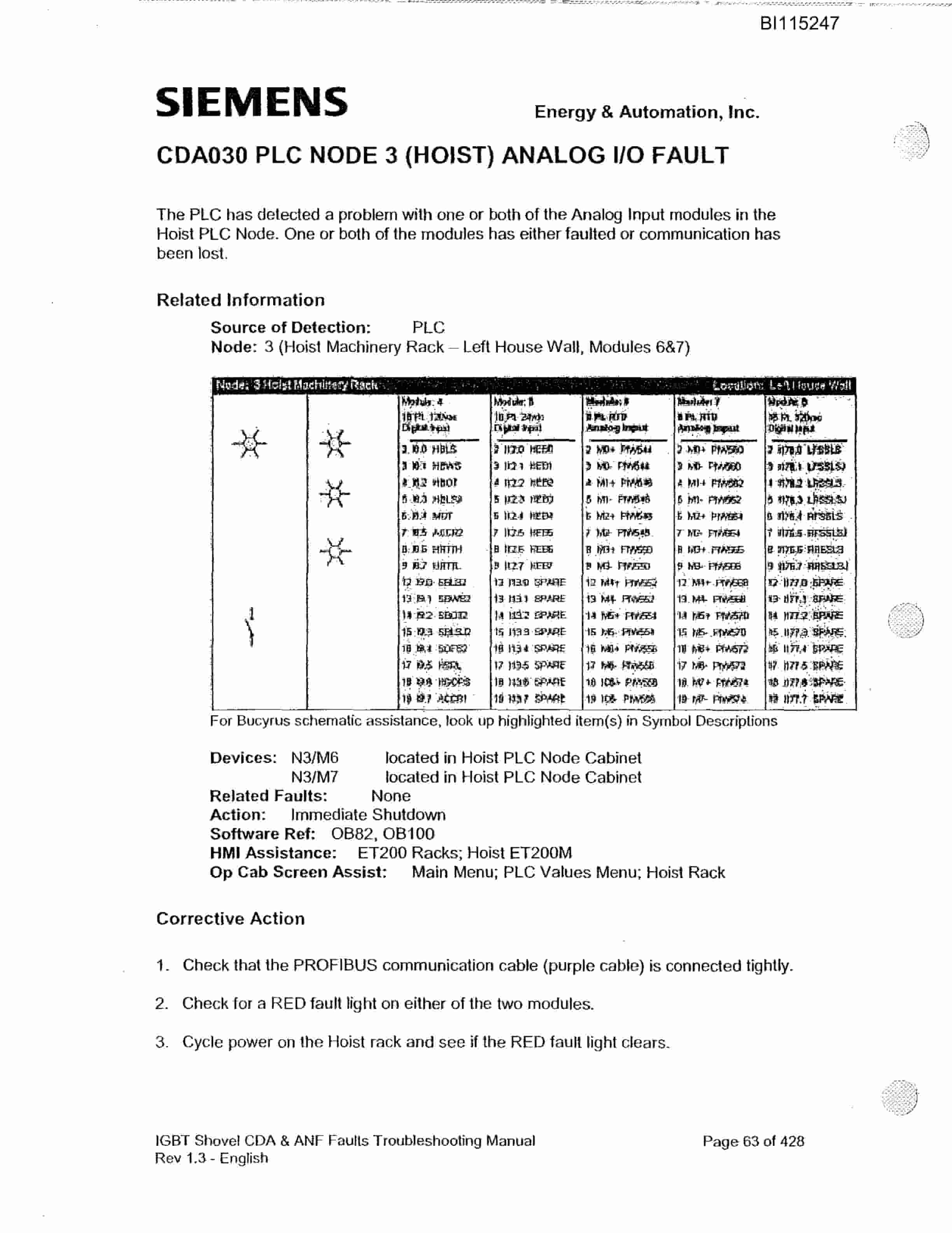 Bucyrus 495HR Mining Shovel Technical Manual BI115247-2