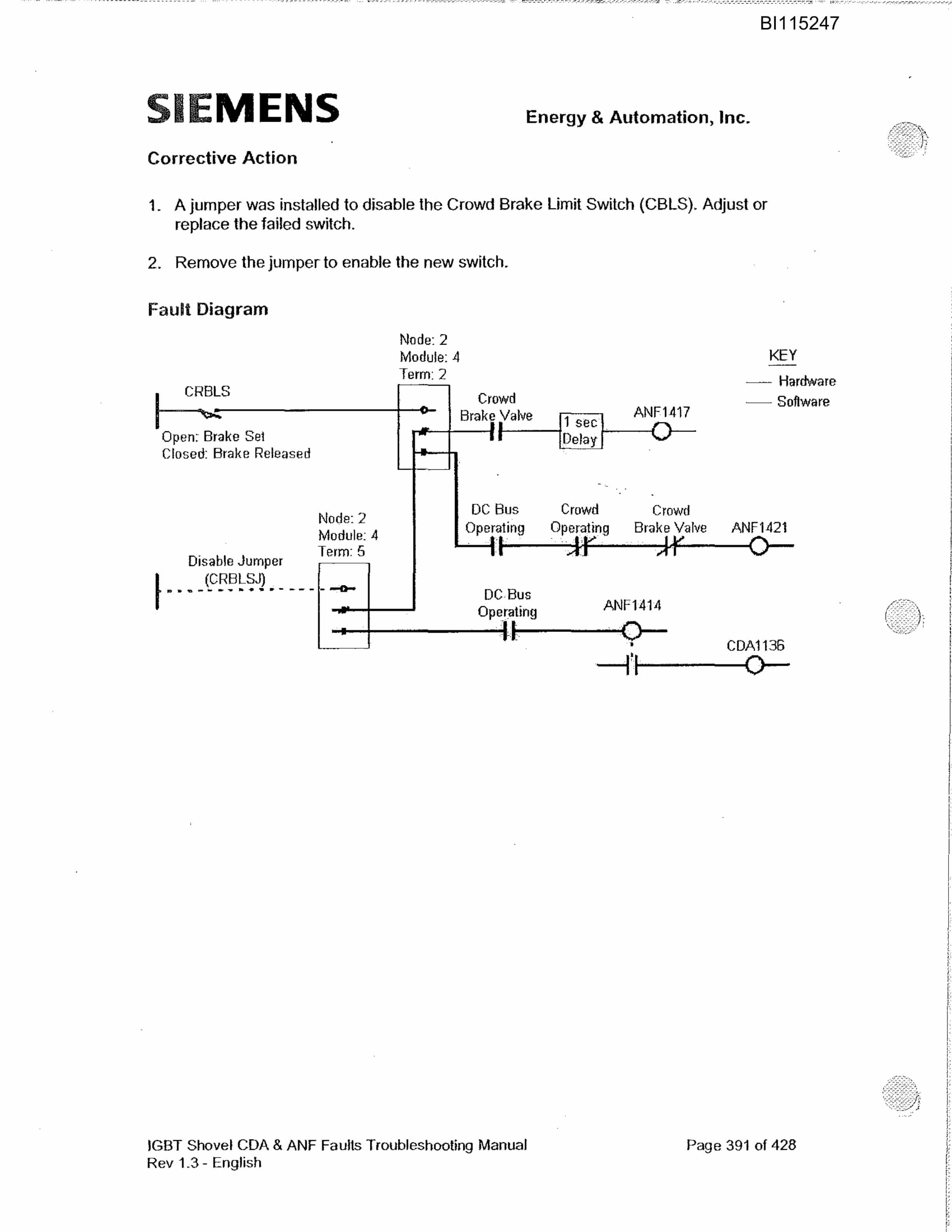 Bucyrus 495HR Mining Shovel Technical Manual BI115247-4