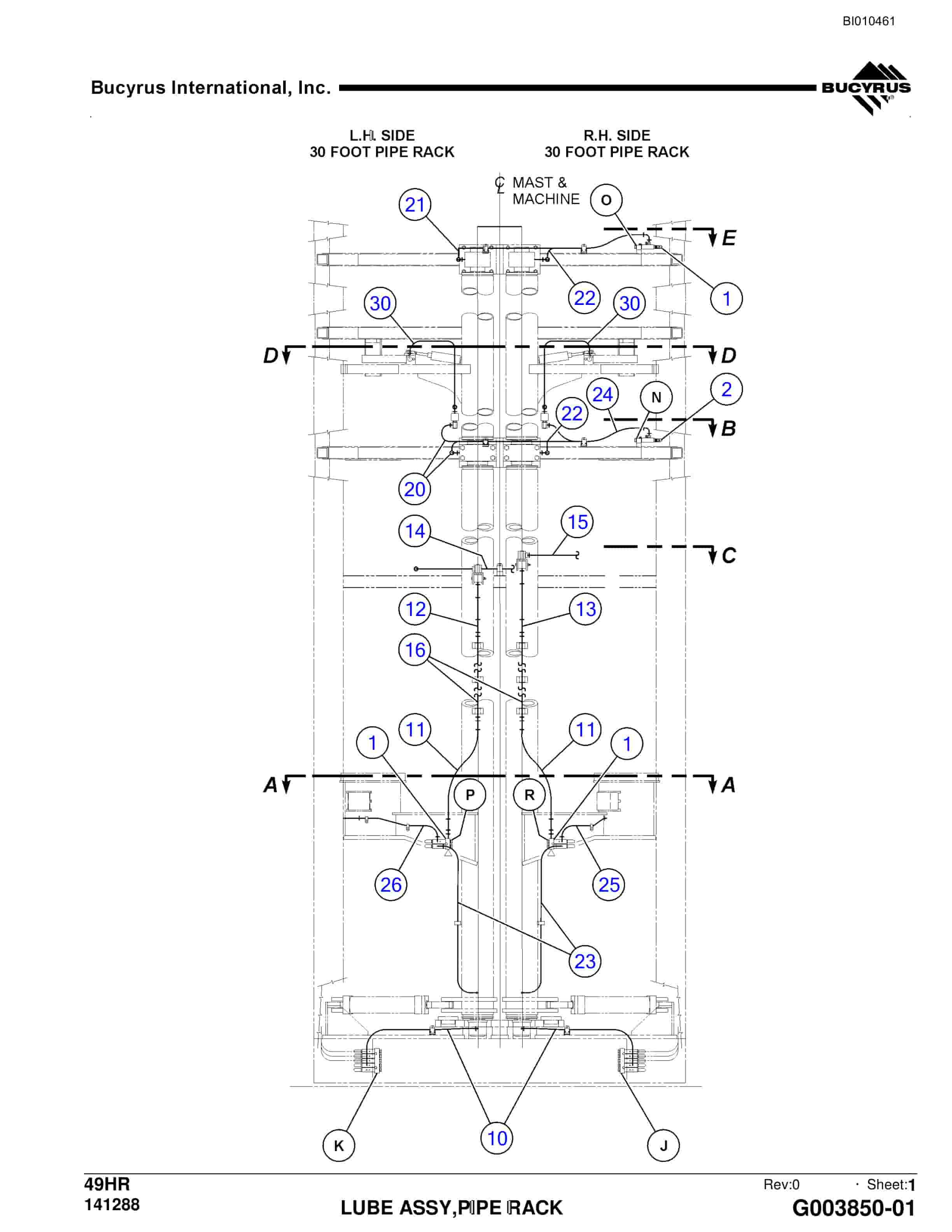 Bucyrus 49HR Parts Catalog BI010461-4