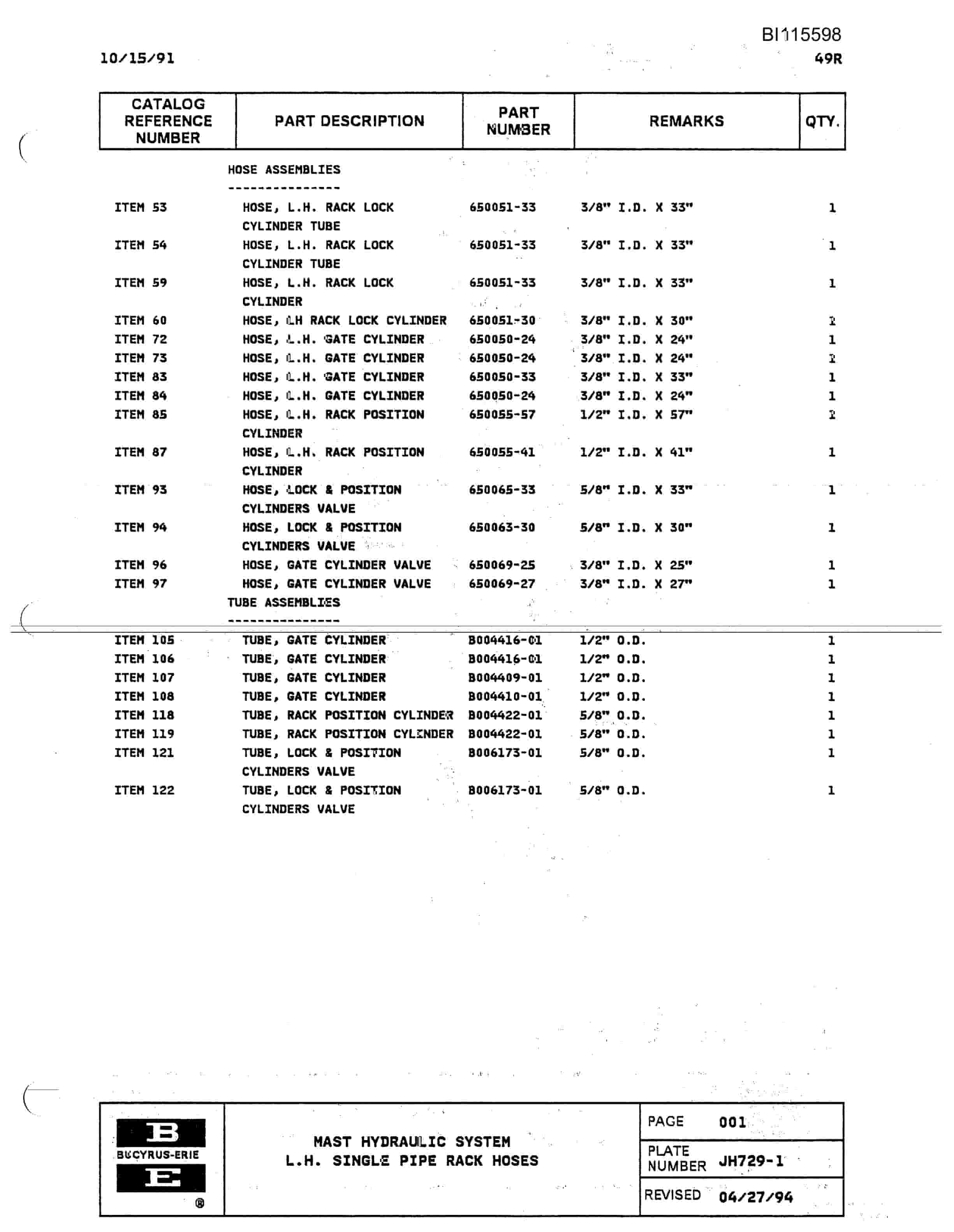Bucyrus 49R Mining Technical Manual BI115598-2