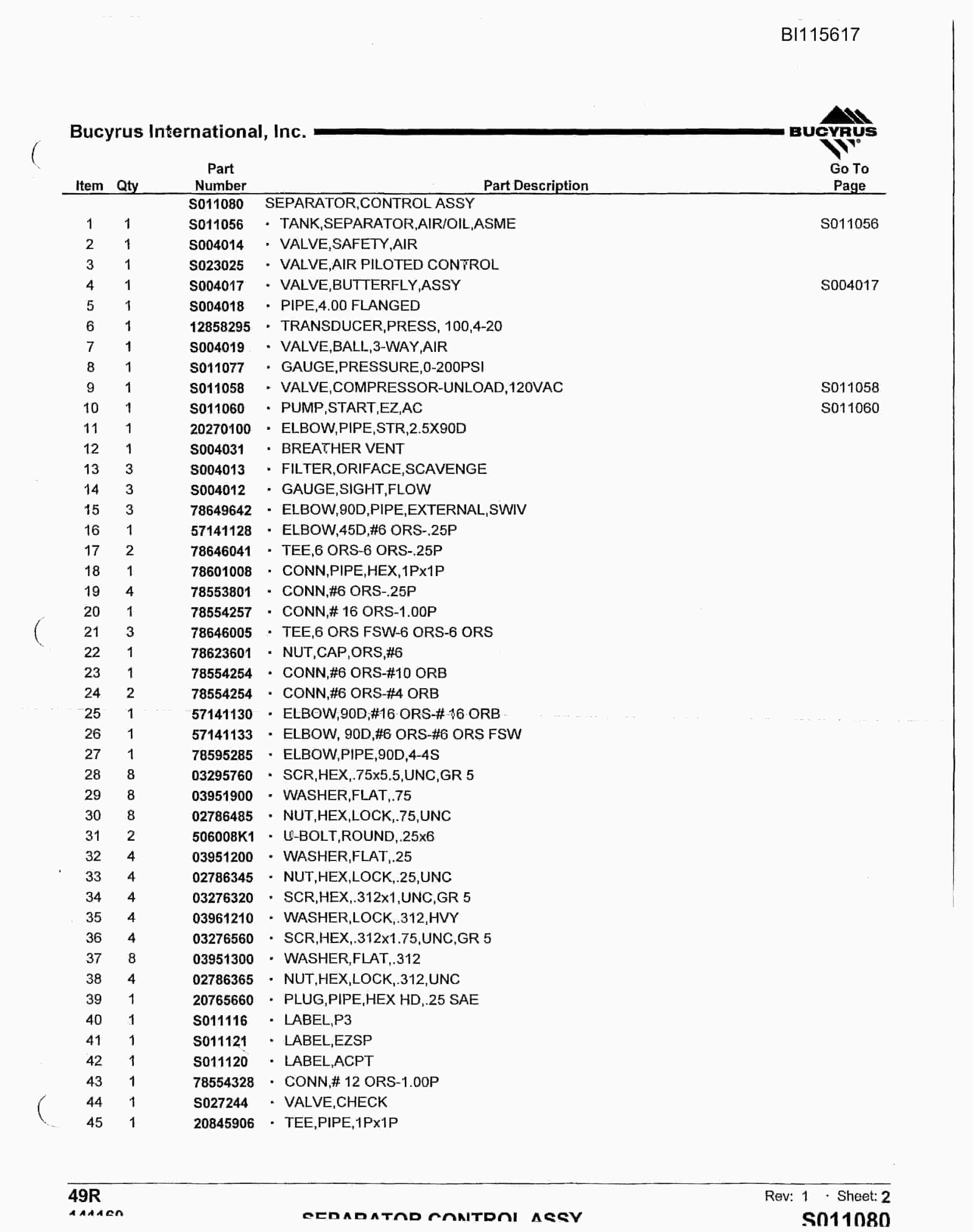 Bucyrus 49R Mining Technical Manual BI115617-2