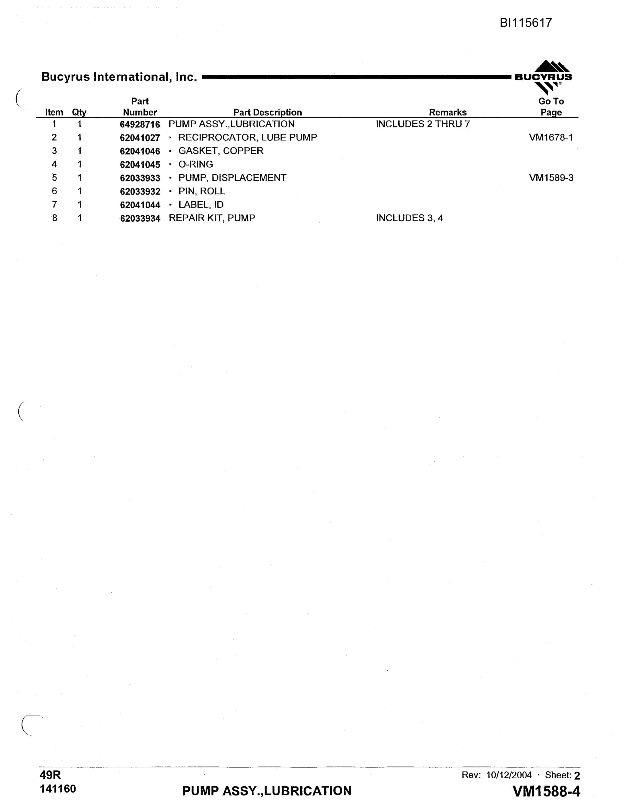 Bucyrus 49R Mining Technical Manual BI115617-4
