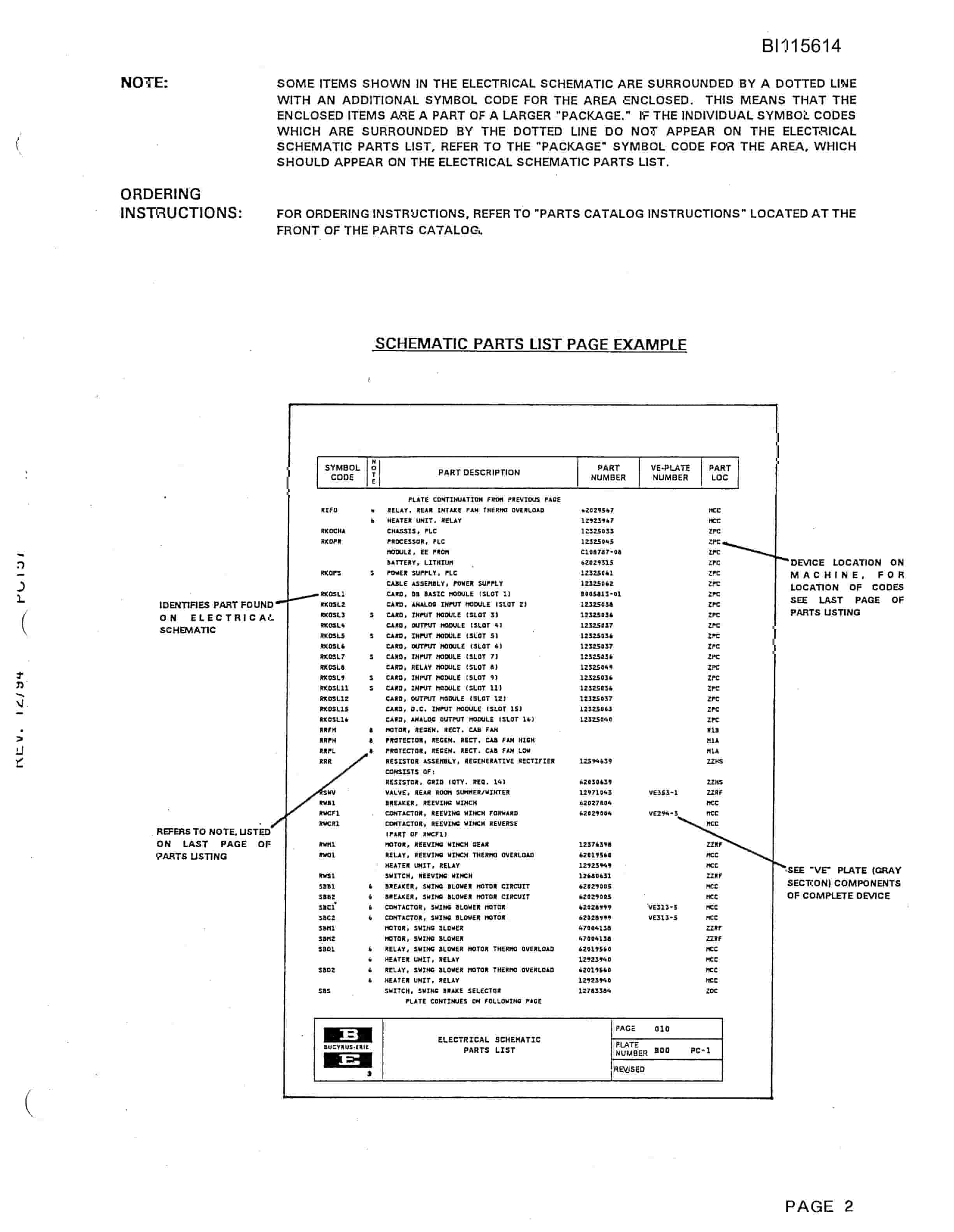 Bucyrus 49R3 Technical Manual BI115614-3