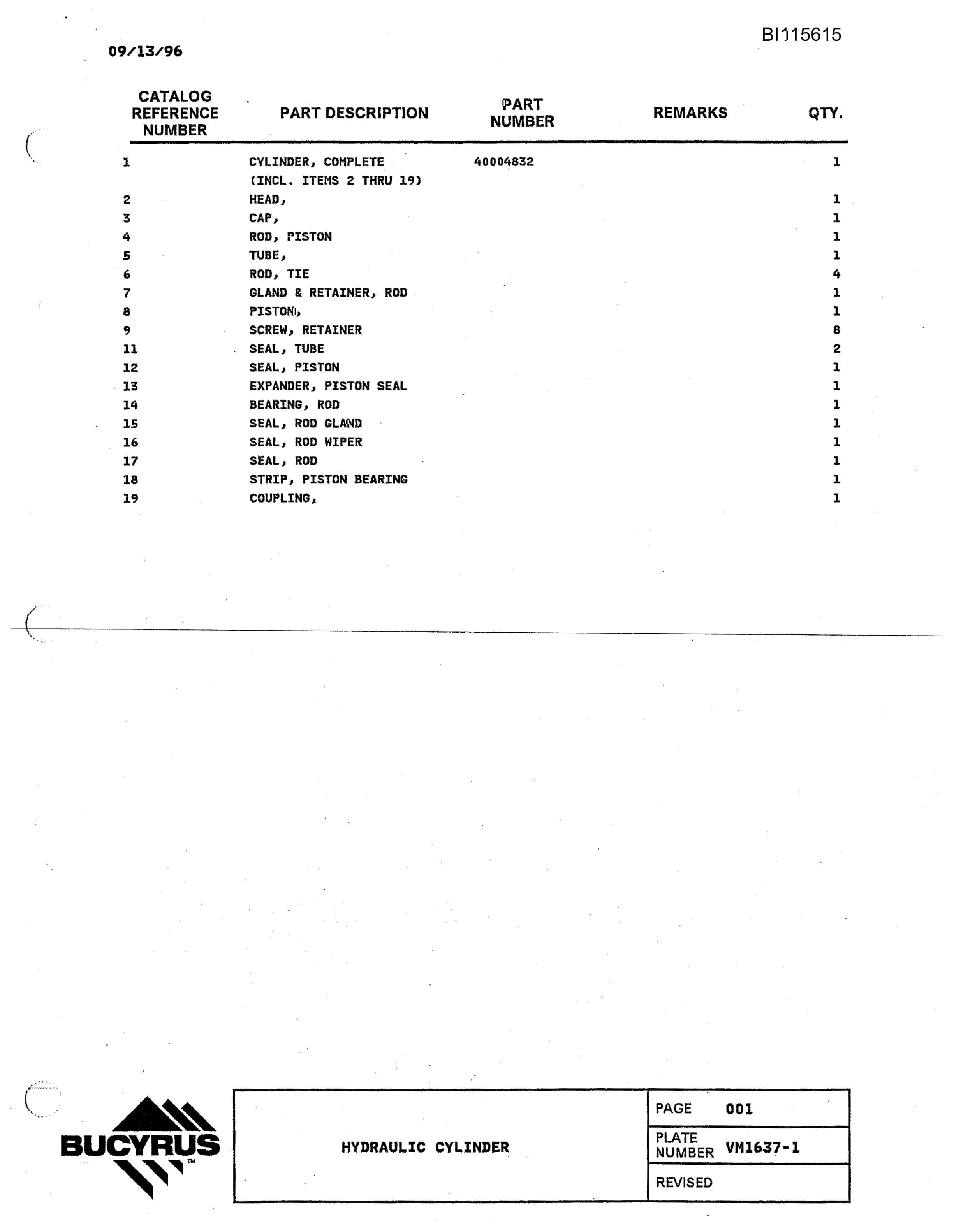 Bucyrus 49R3 Technical Manual BI115615-3