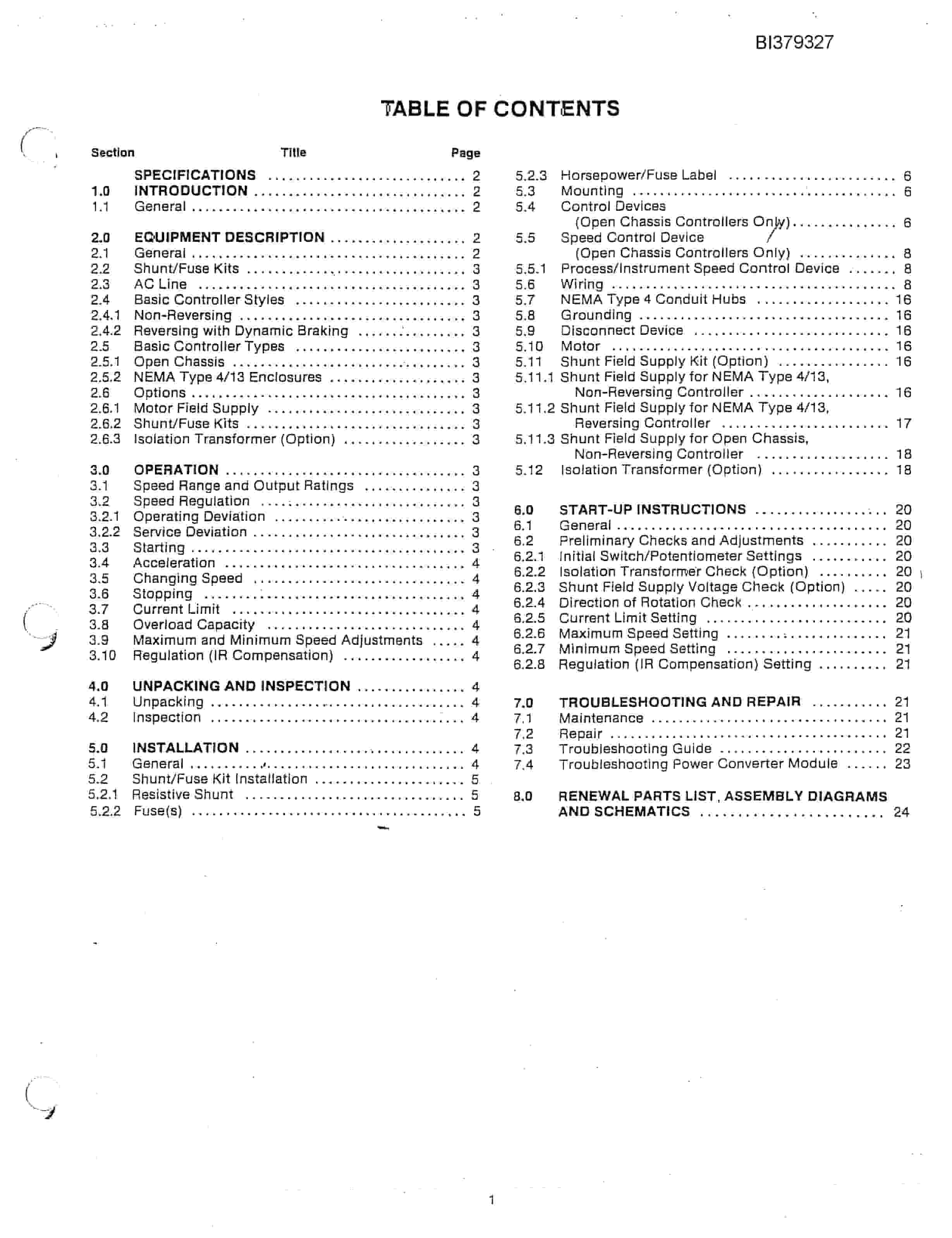Bucyrus 49RH Electric Blast Hole Drill Electrical Maintenance Manual BI379327 5 Bucyrus 49RH Electric Blast Hole Drill Electrical Maintenance Manual BI379327 - Image 5