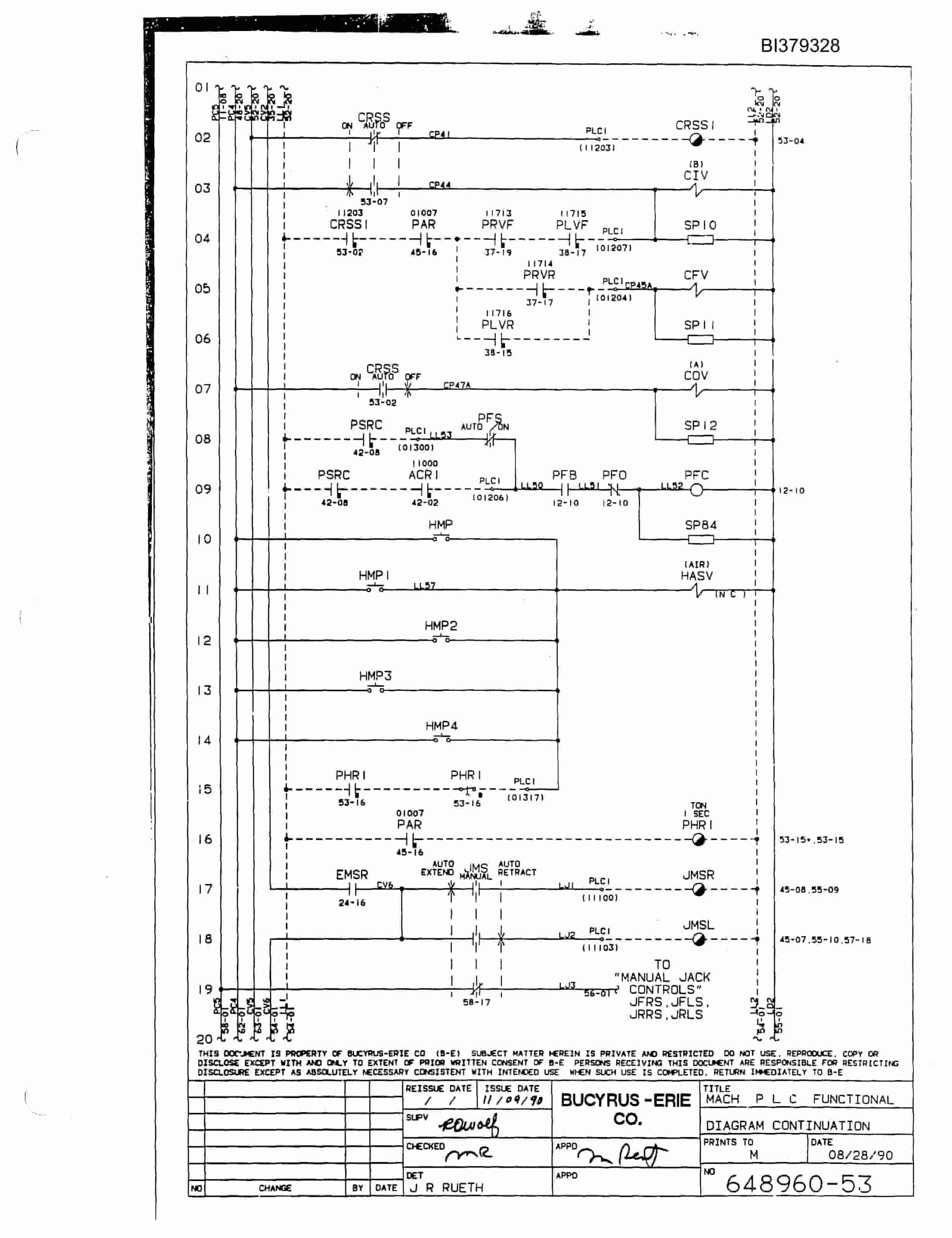 Bucyrus 49RH Rotary Drill Parts Catalog BI379328-5