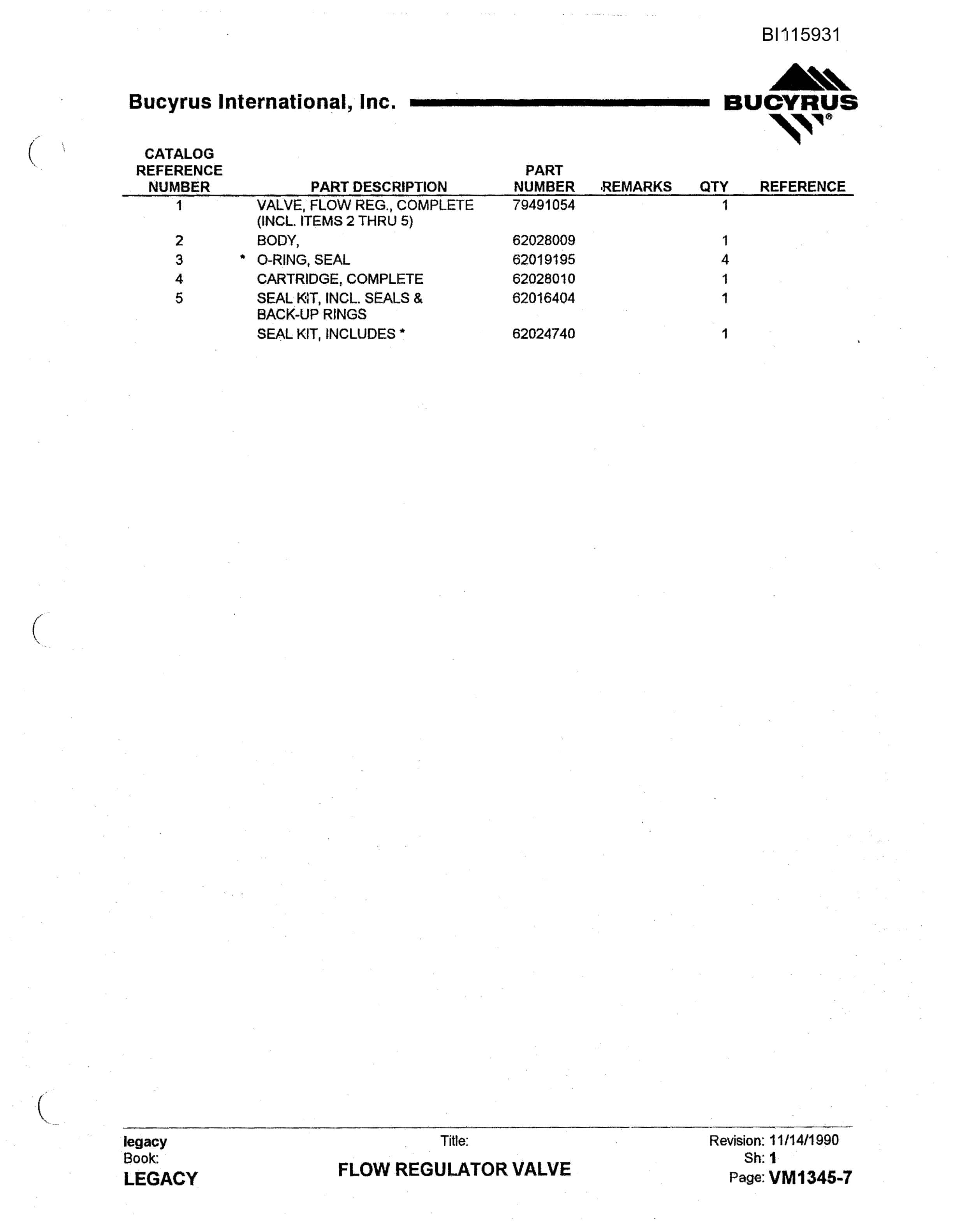 Bucyrus 49RII Drill Technical Manual BI115931-2