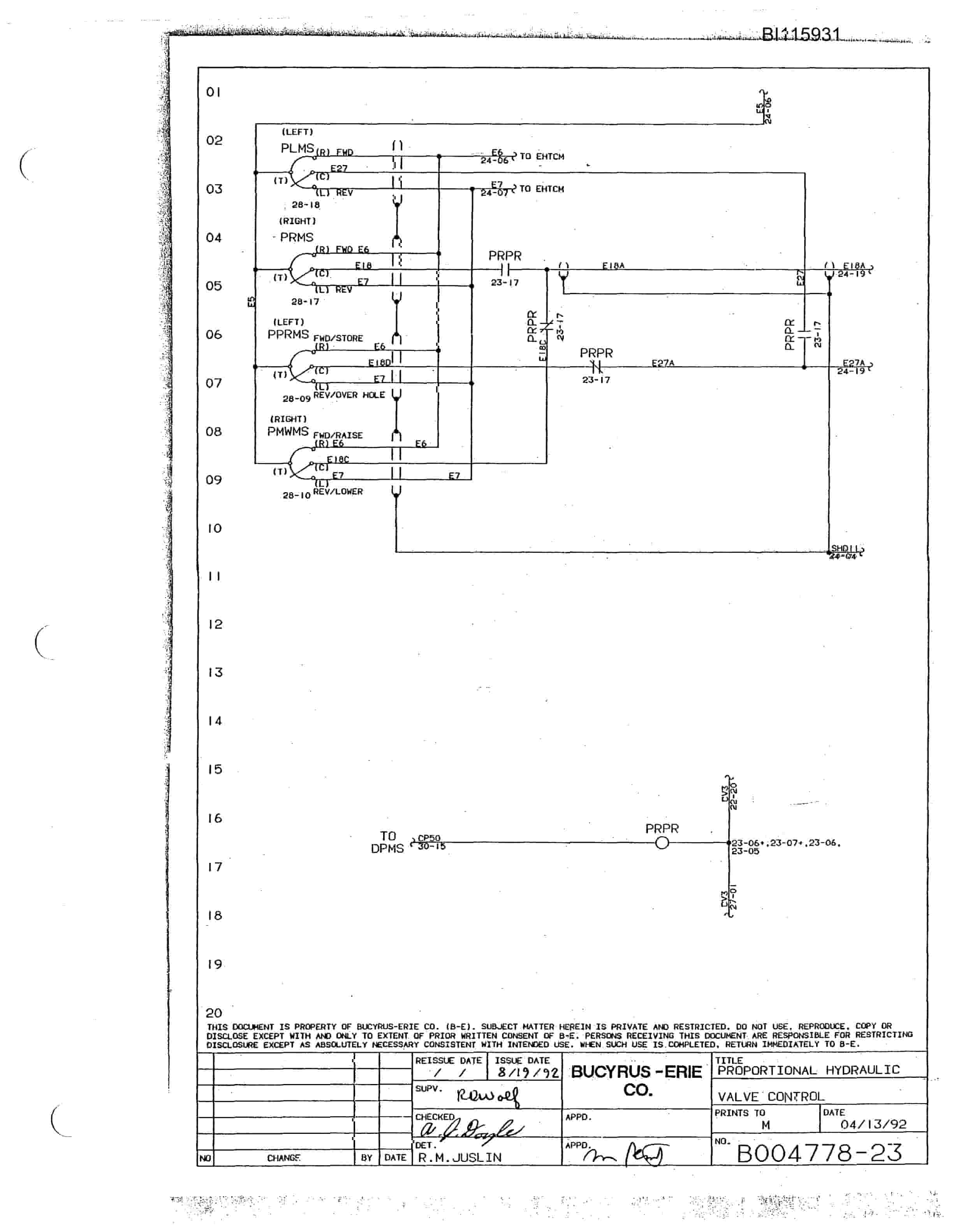 Bucyrus 49RII Drill Technical Manual BI115931-5