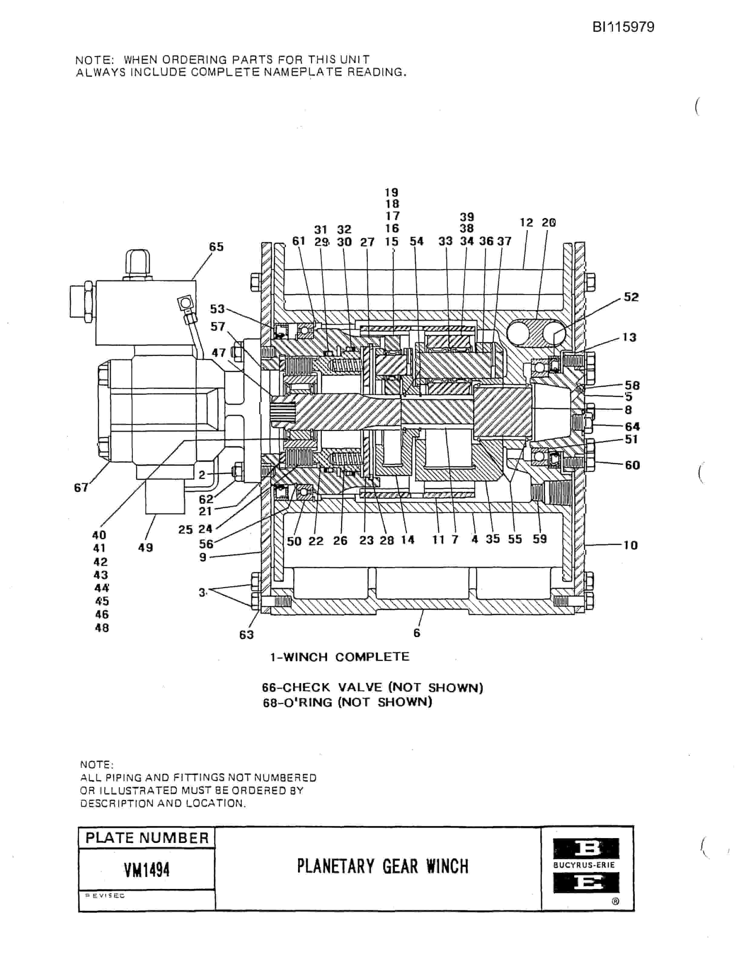 Bucyrus 49RII Drill Technical Manual BI115979-4