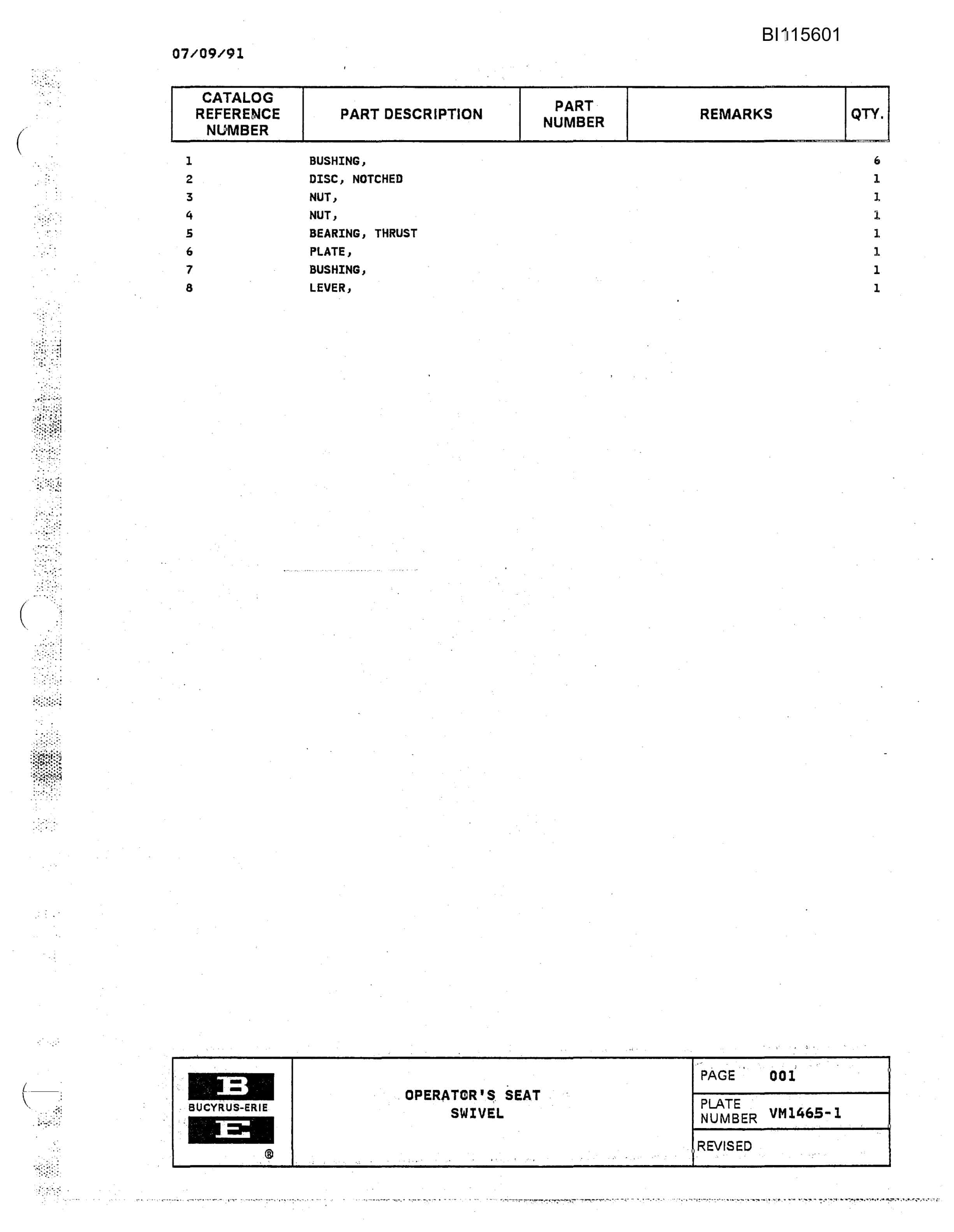 Bucyrus 49RII Mining Technical Manual BI115601-2