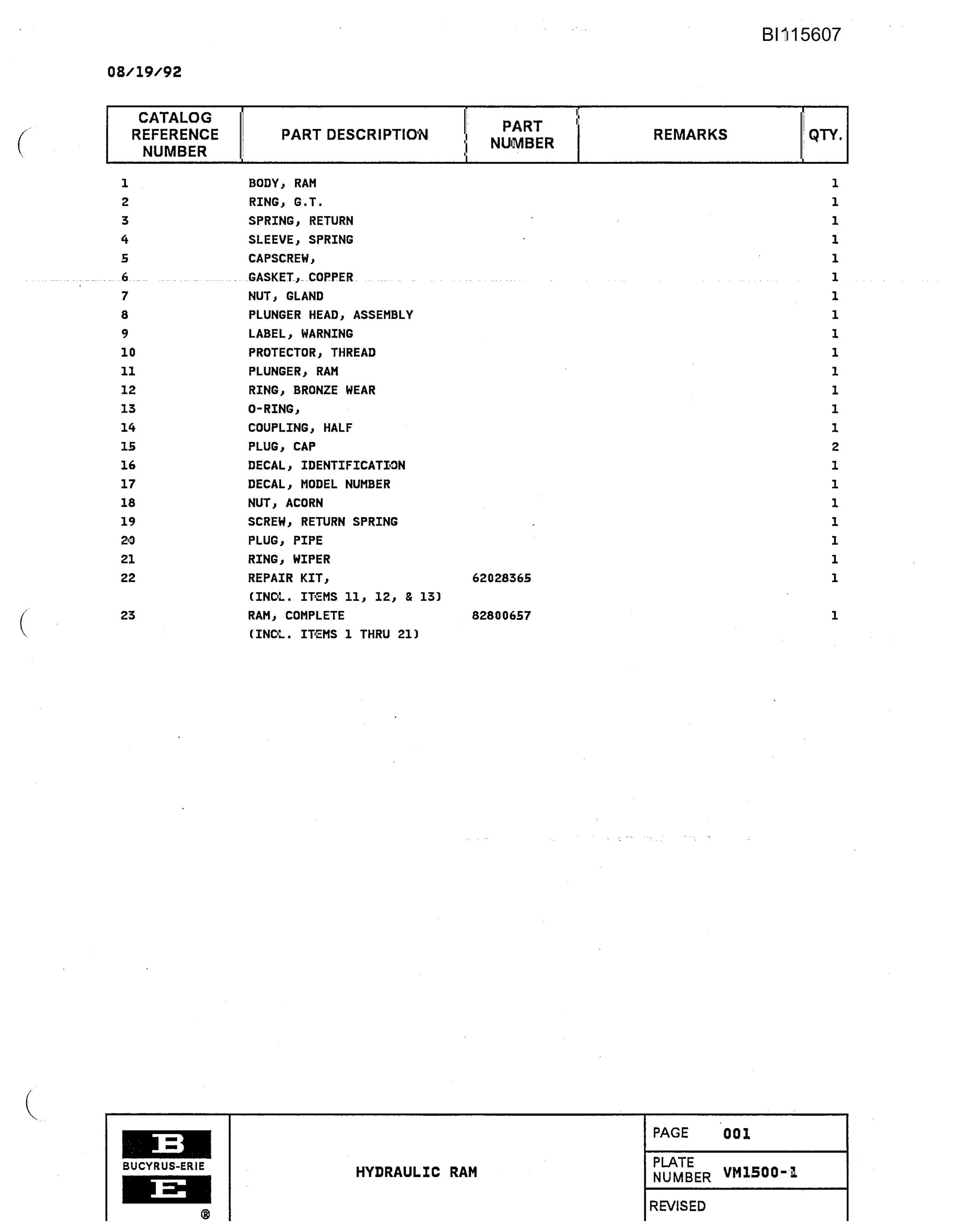 Bucyrus 49RII Mining Technical Manual BI115607-2