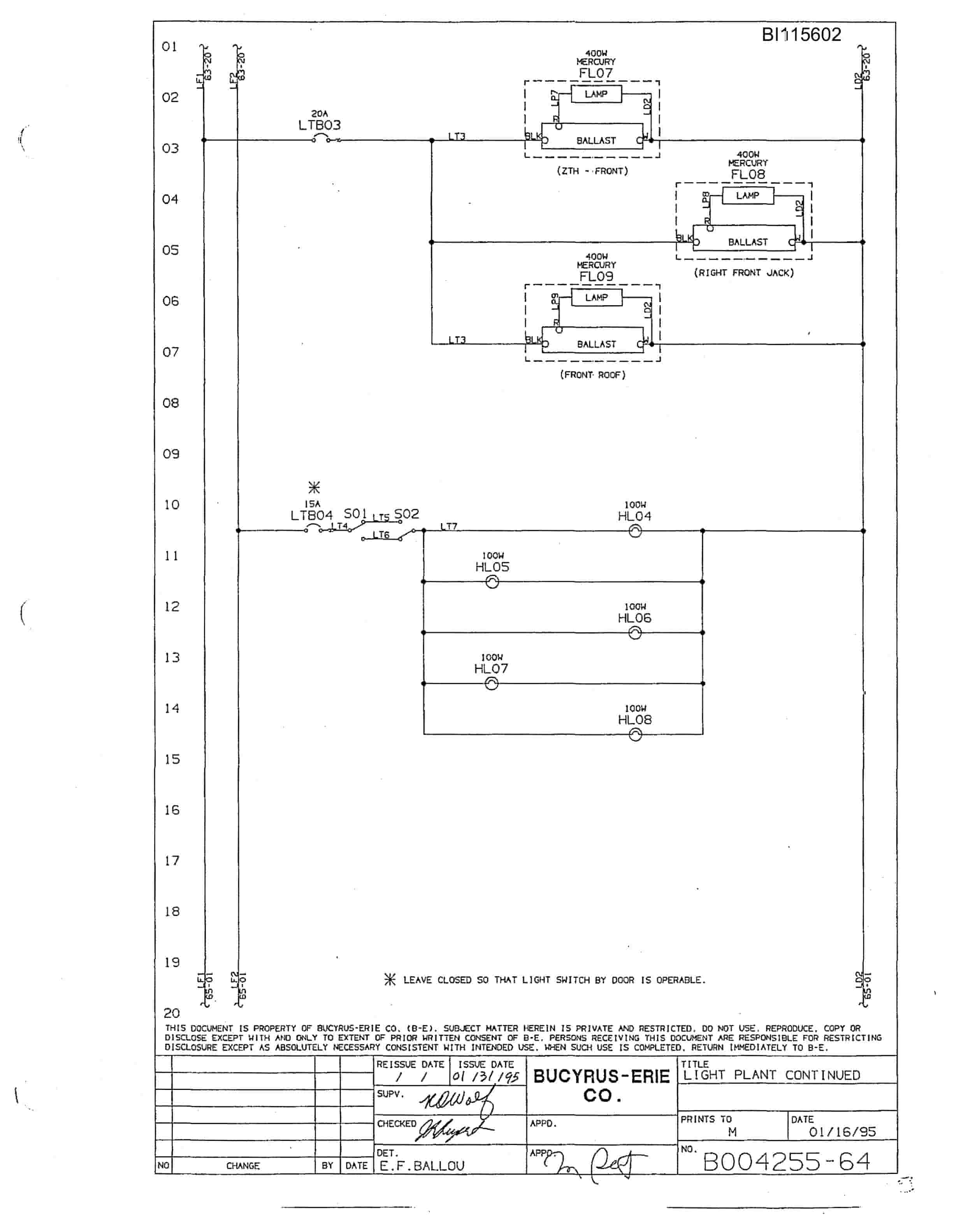 Bucyrus 49RII Rotary Blast Hole Drill Technical Manual BI115602-5