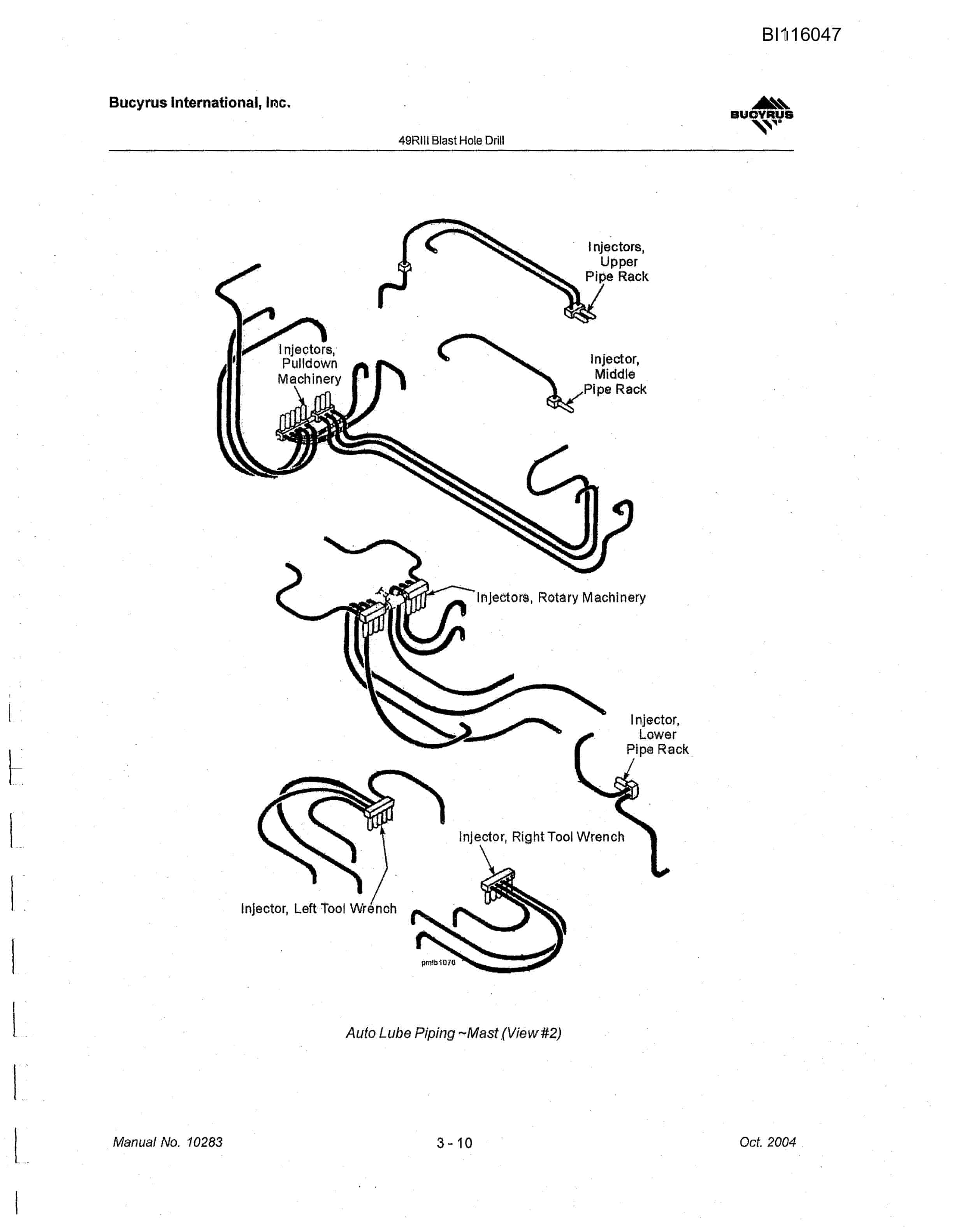 Bucyrus 49RIII Blast Hole Drill Technical Manual BI116047-3