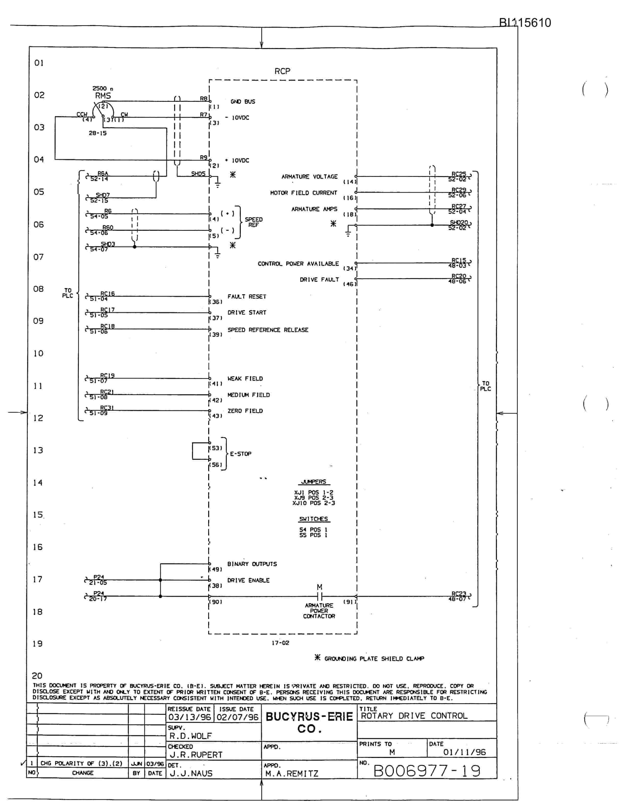 Bucyrus 49RIII Rotary Blast Hole Drill Technical Manual BI115610-4