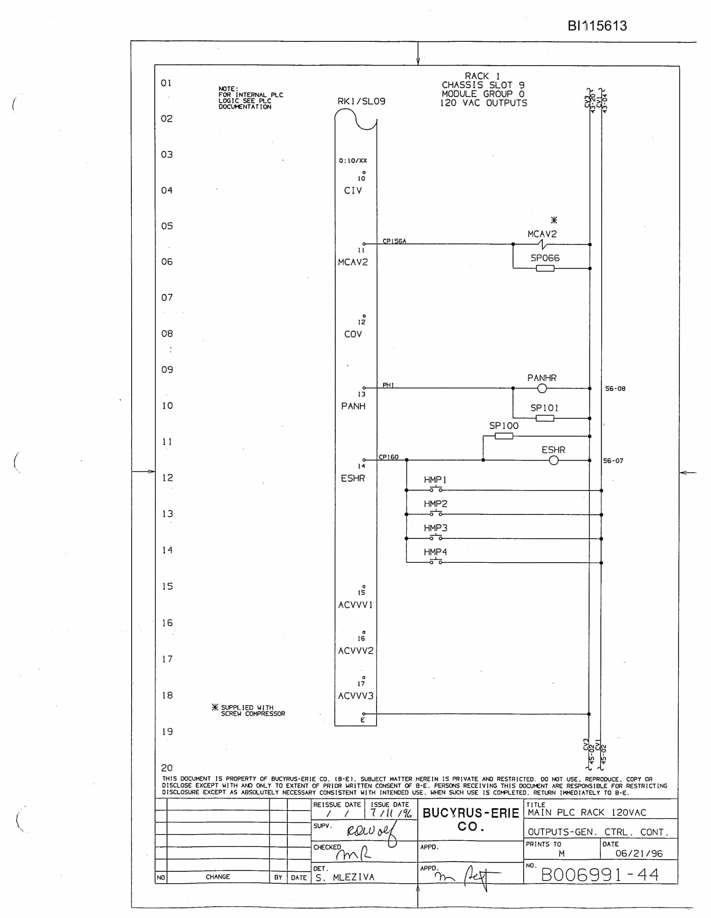 Bucyrus 49RIII Rotary Blast Hole Drill Technical Manual BI115613-5