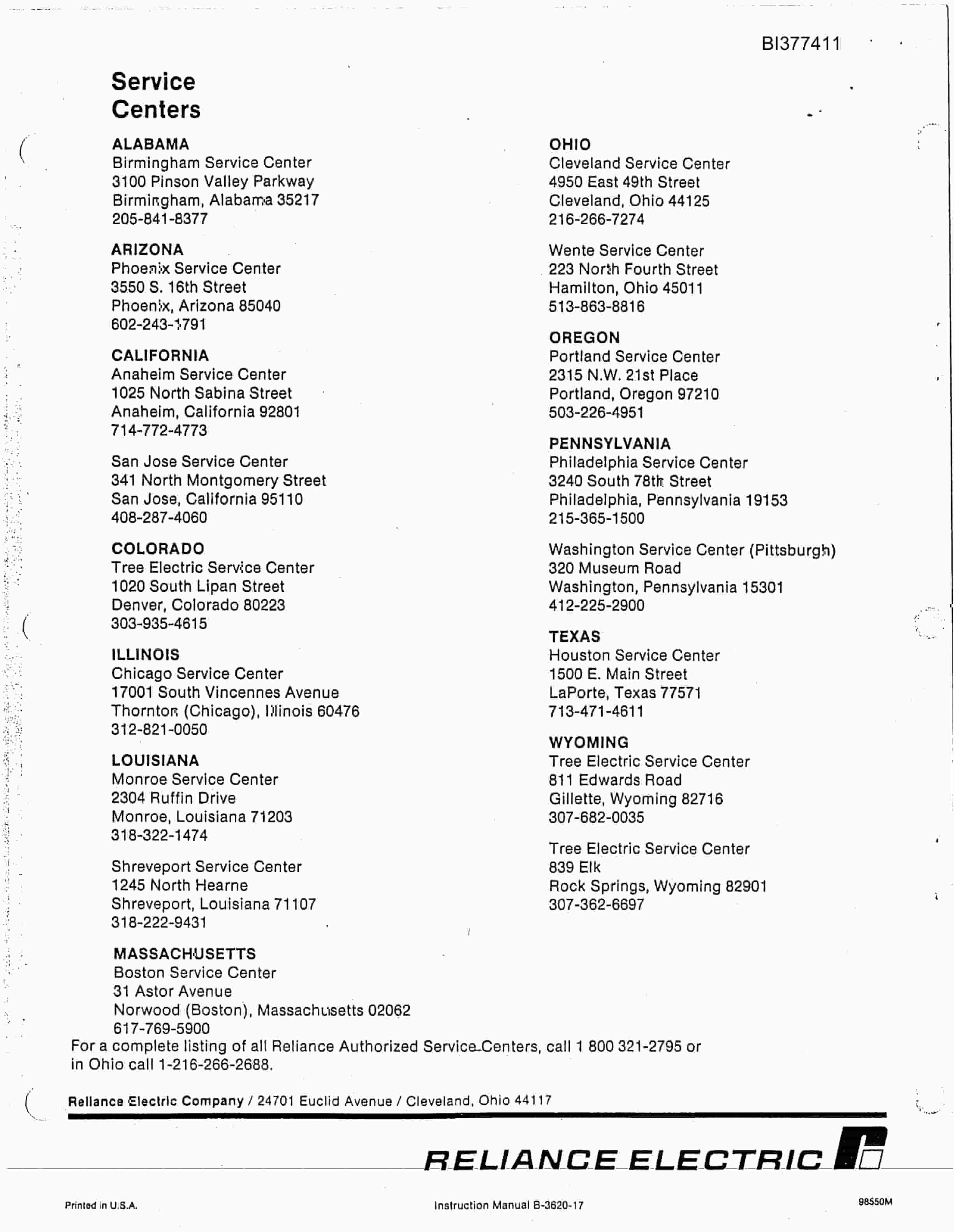 Bucyrus 4MFBH-48A Rhino Parts Catalog BI377411-3
