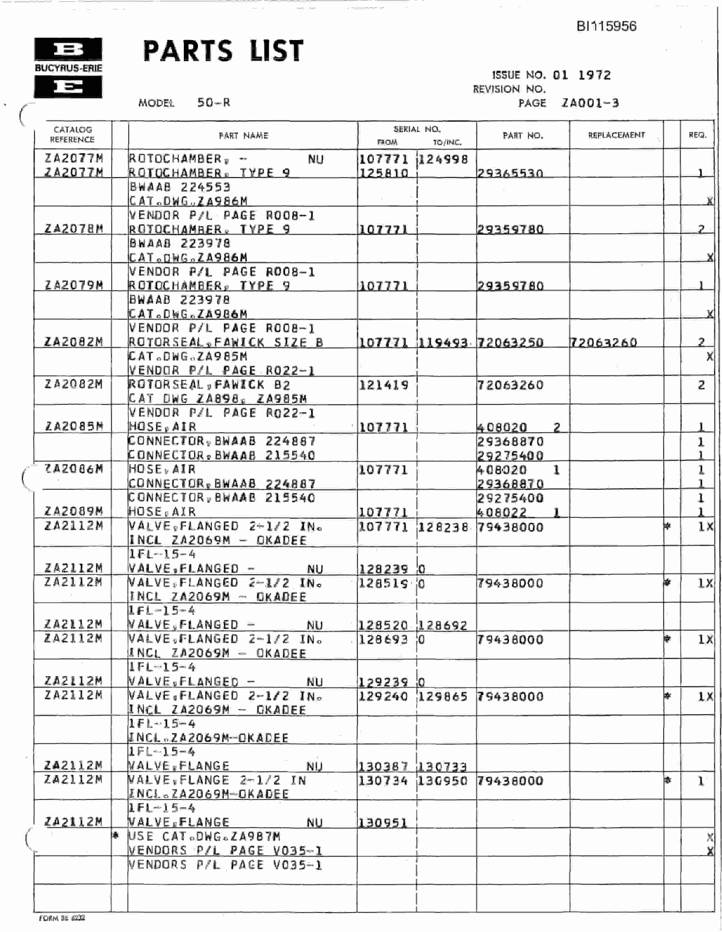 Bucyrus 50-R Rotary Drill Technical Manual BI115956-4