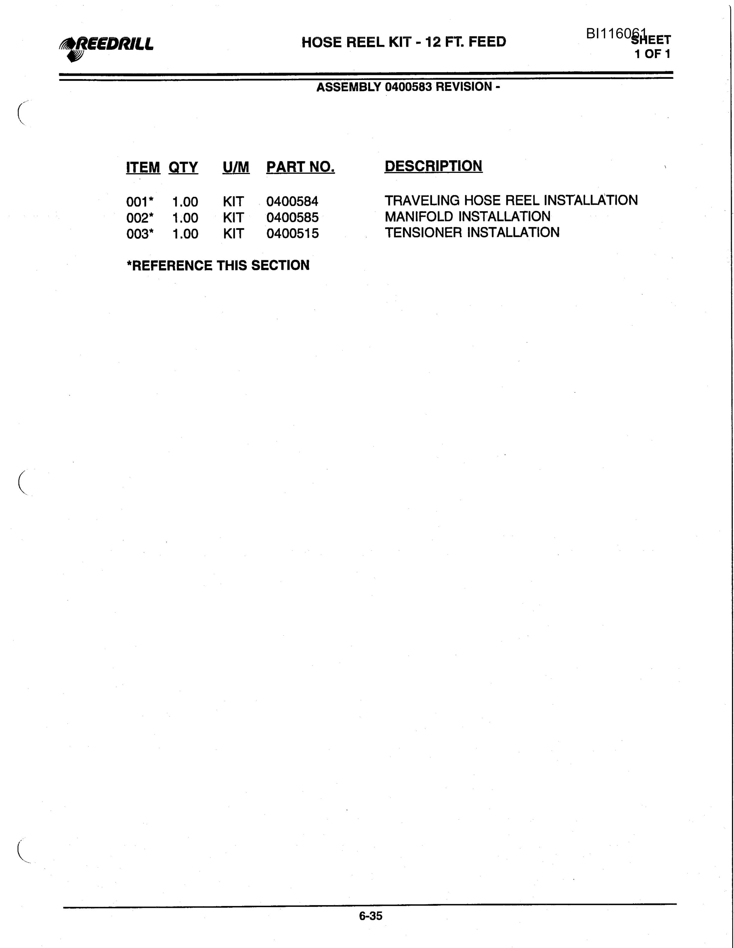 Bucyrus 5000 Hydra-Trac Self Contained Hydraulic Track Drill Parts Catalog BI116061-3