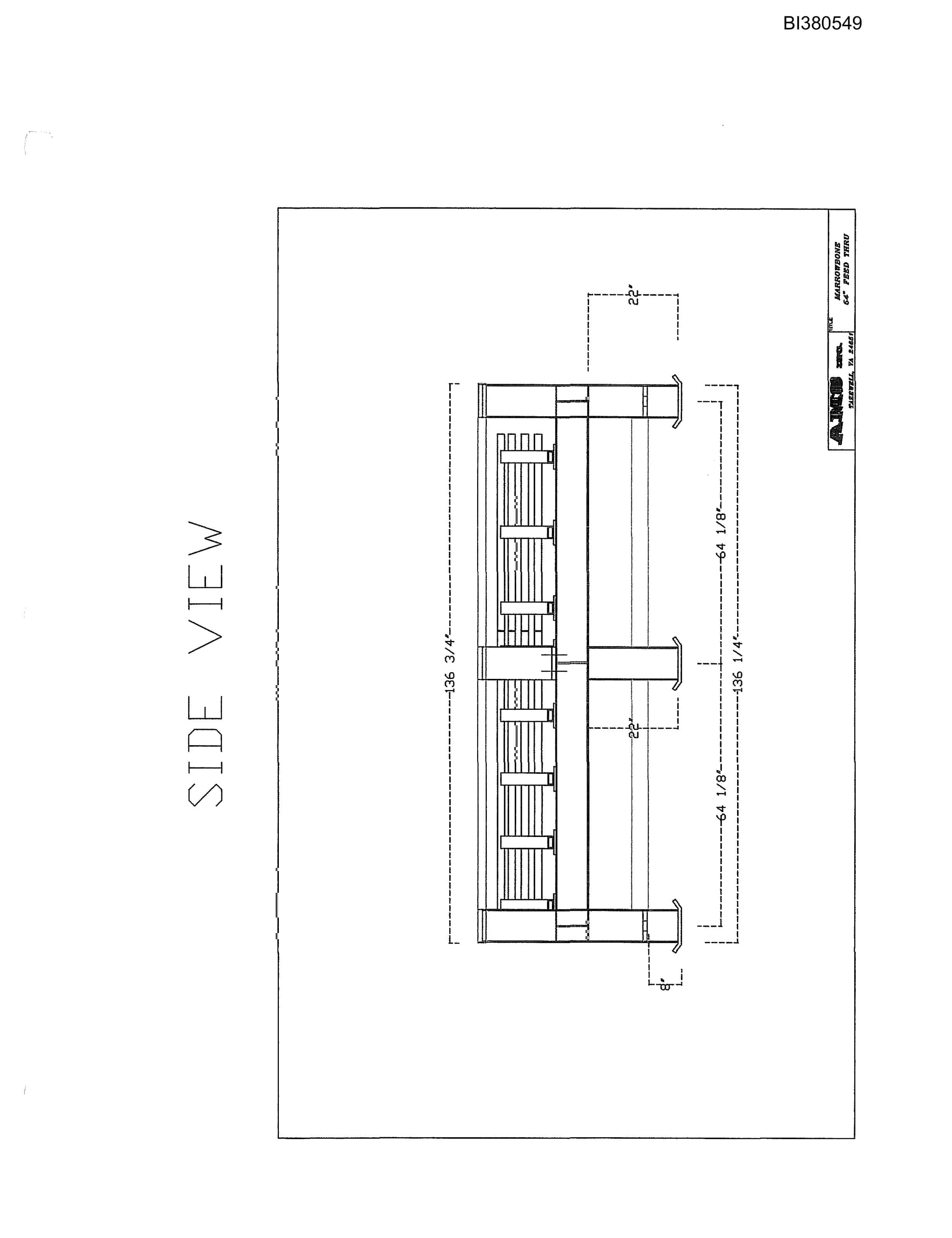 Bucyrus 54in Impact Feed Thru Parts Catalog BI380549-3