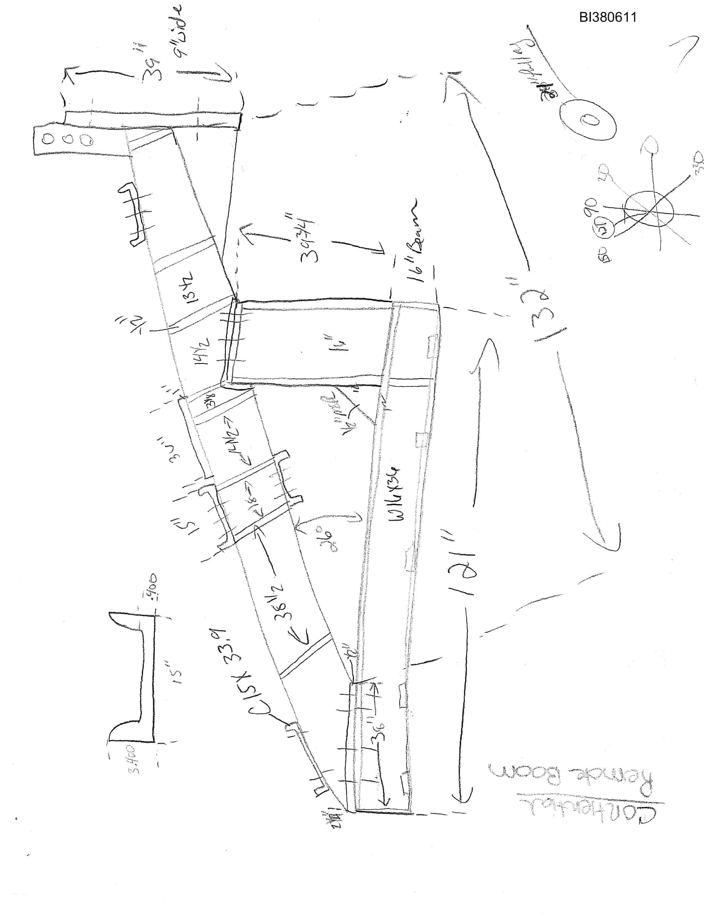 Bucyrus 54in Remote Boom Parts Catalog BI380611-2