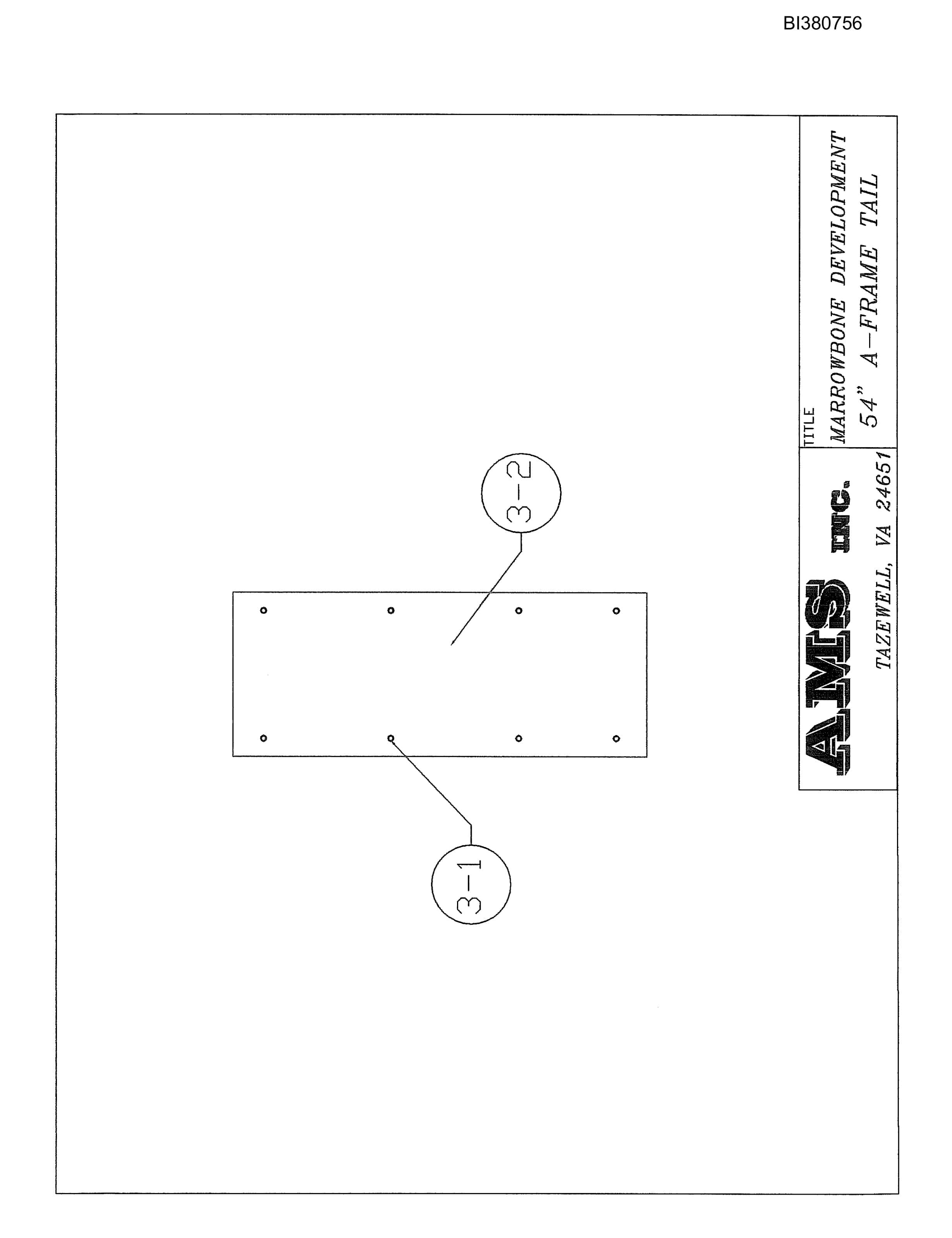 Bucyrus 54in Remote Tailpiece Parts Catalog BI380756-3