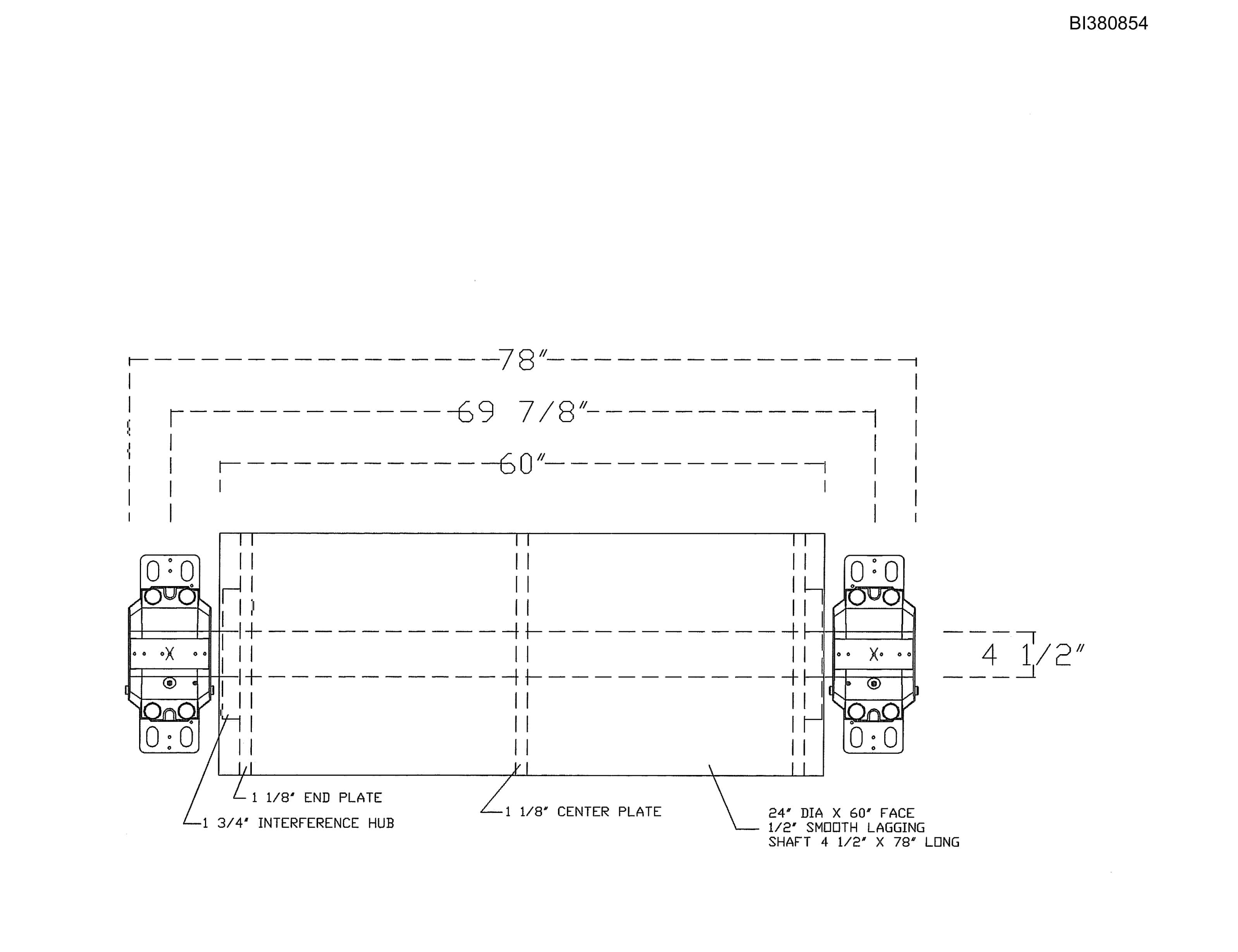 Bucyrus 54in Take-Up Parts Catalog BI380854-5