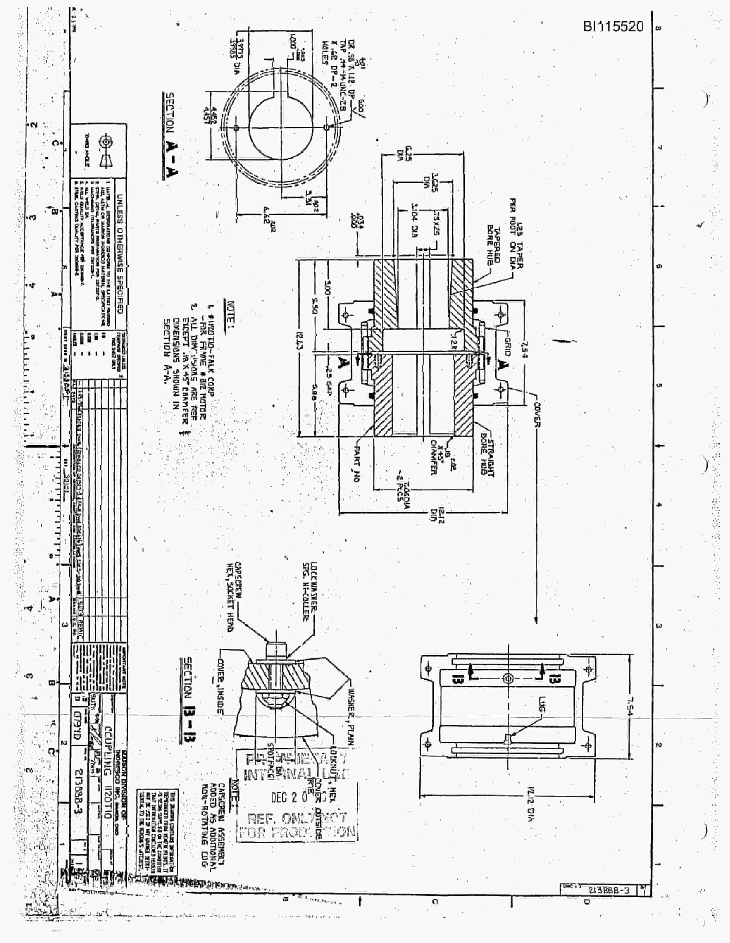 Bucyrus 595B Frame Separation Technical Manual BI115520-4