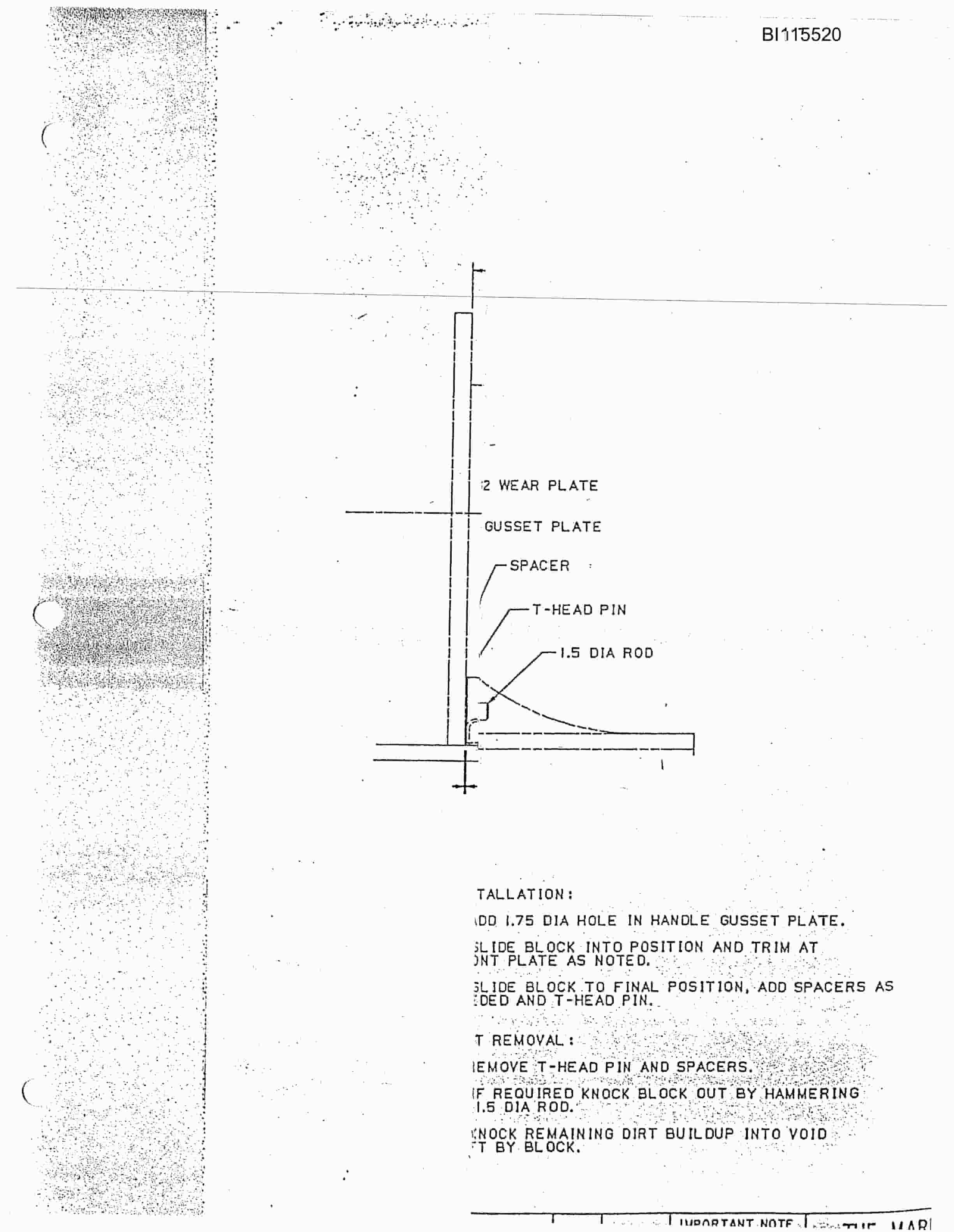 Bucyrus 595B Frame Separation Technical Manual BI115520-5