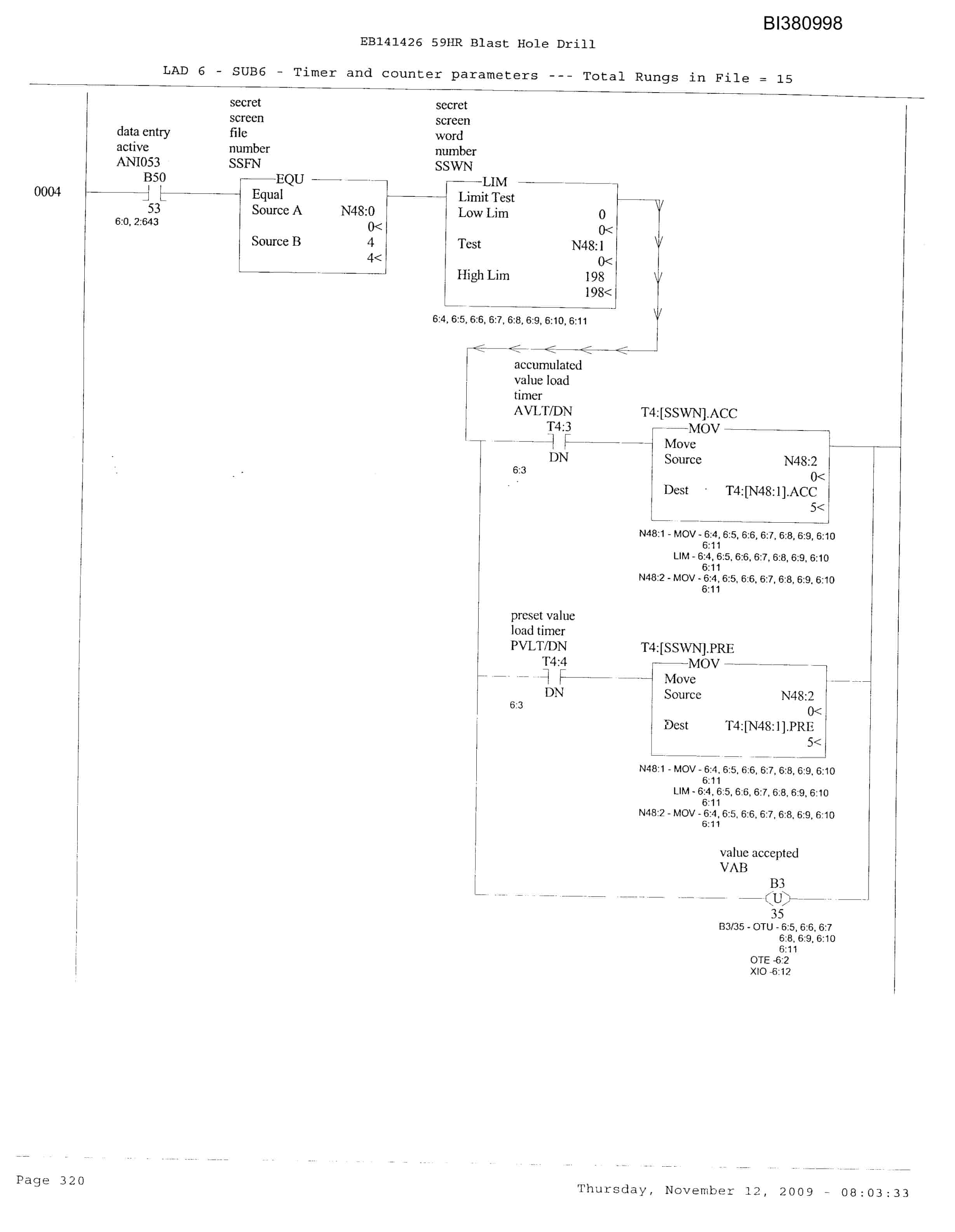 Bucyrus 59HR Blast Hole Drill Electrical Service Manual BI380998 Vol 2-5
