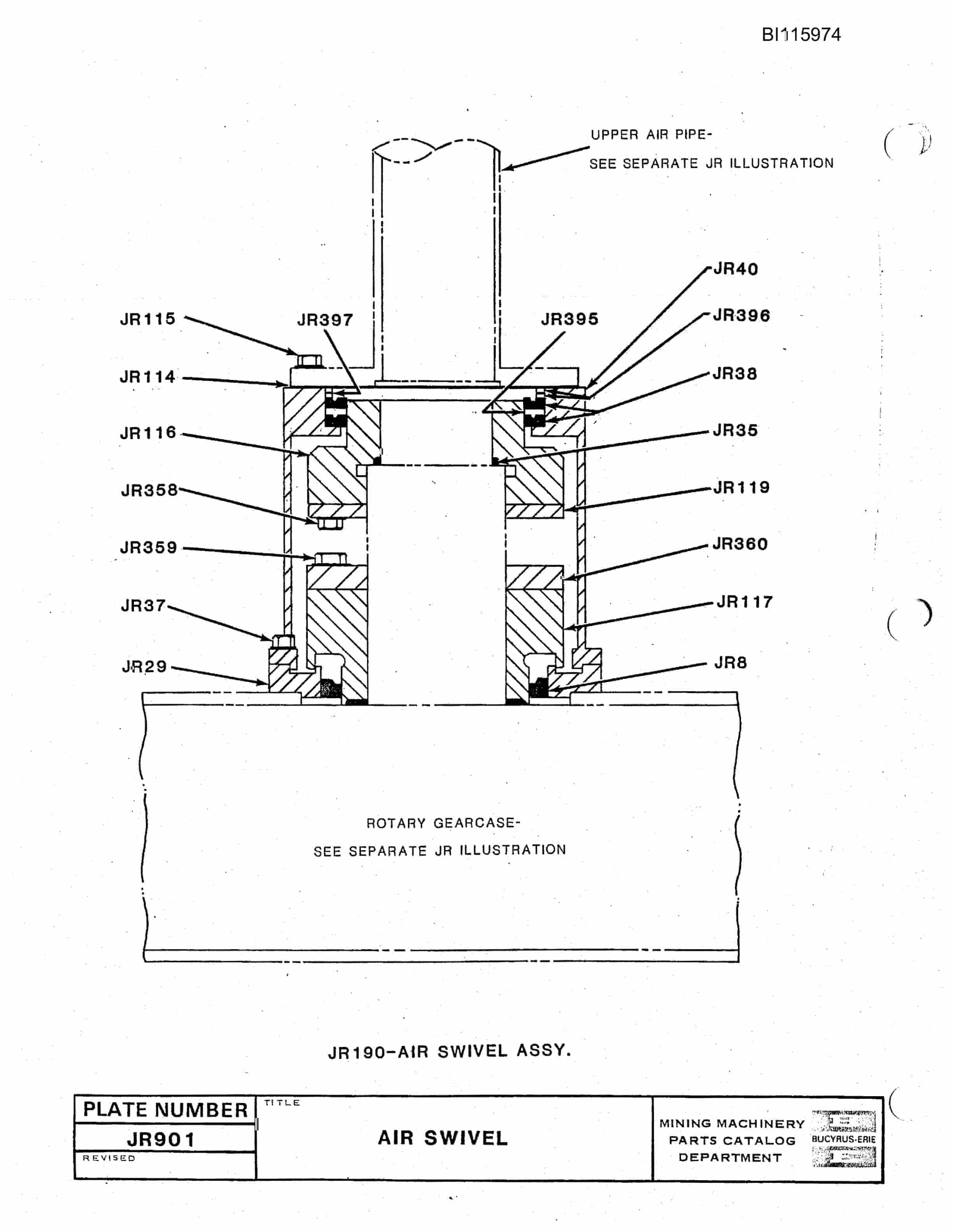 Bucyrus 60-R, 61-R Drill Technical Manual BI115974-4