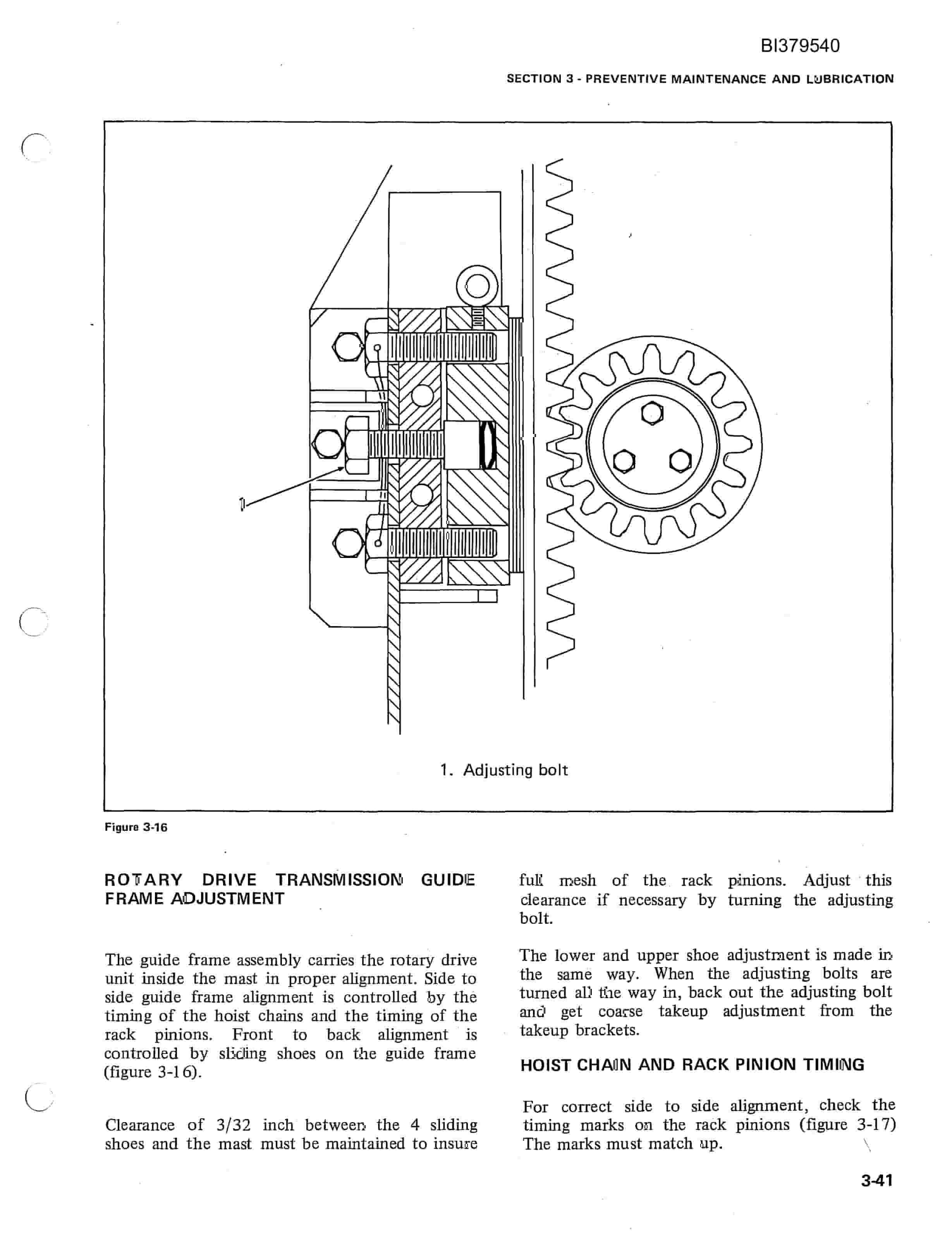 Bucyrus 60-R, 61-R Rotary Drill Care, Maintenance And Operation Manual BI379540-3