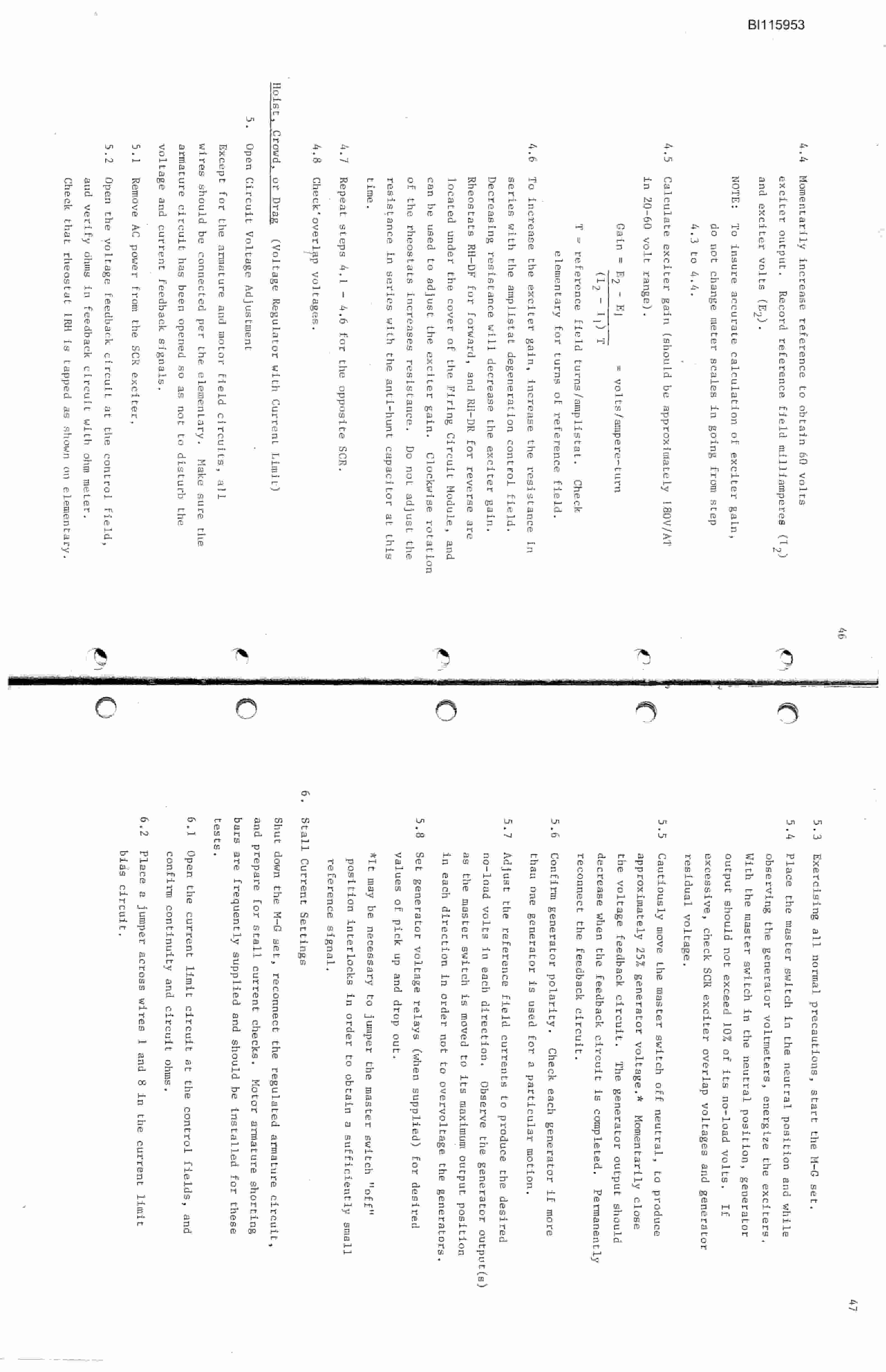 Bucyrus 60-R Drill Technical Manual BI115953-3
