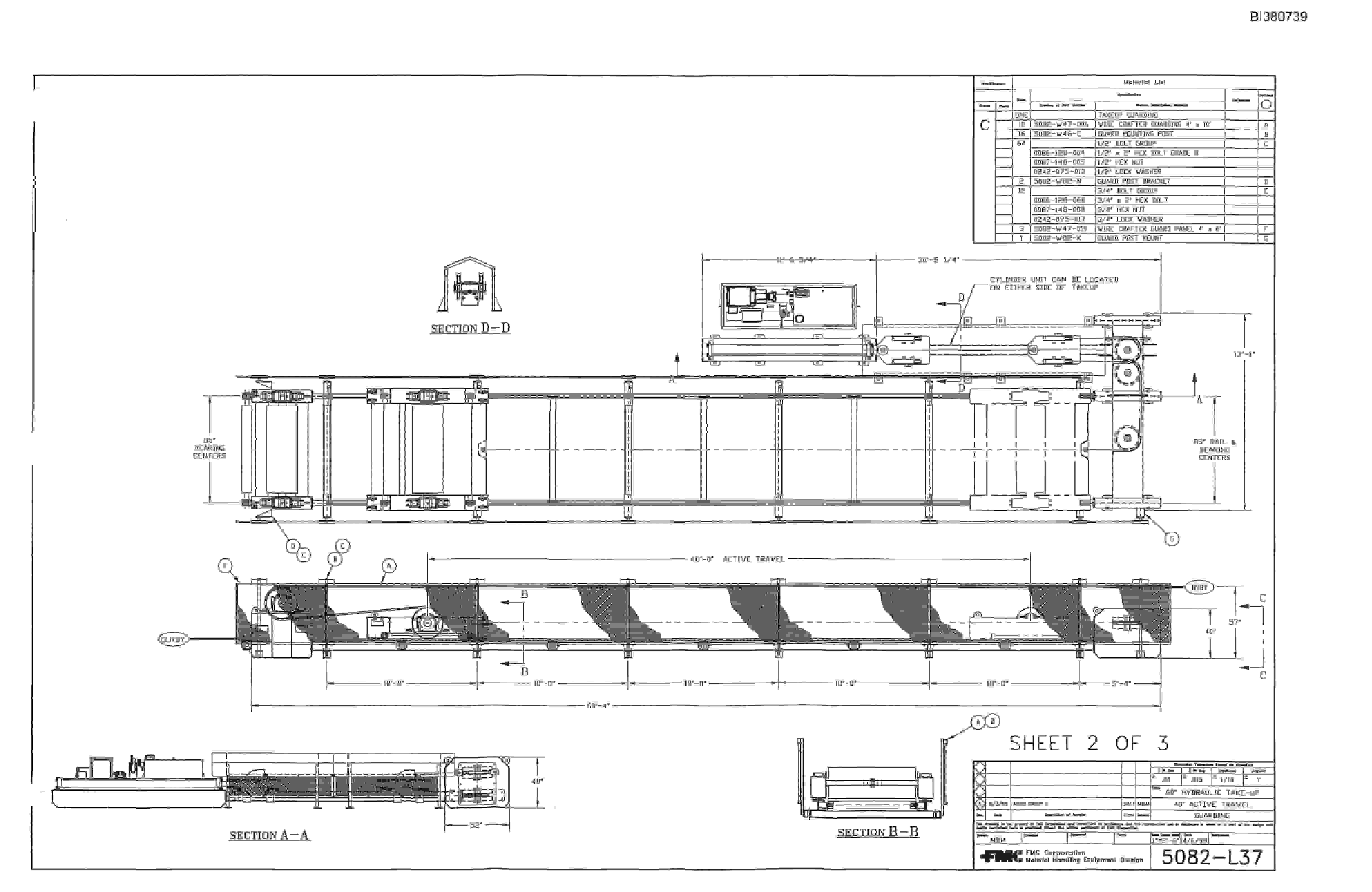 Bucyrus 60in Belt Width Parts Catalog BI380739-2