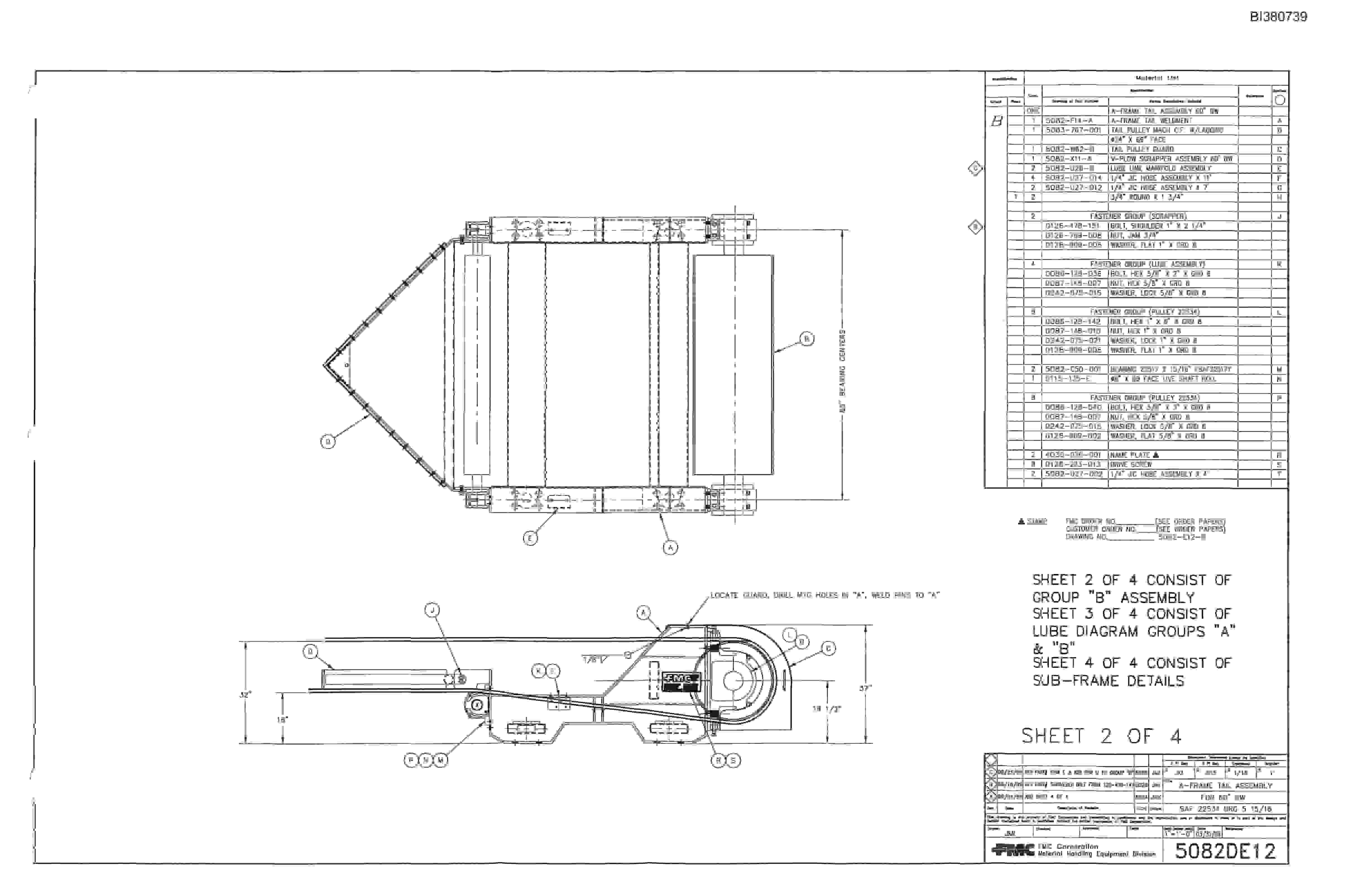 Bucyrus 60in Belt Width Parts Catalog BI380739-4