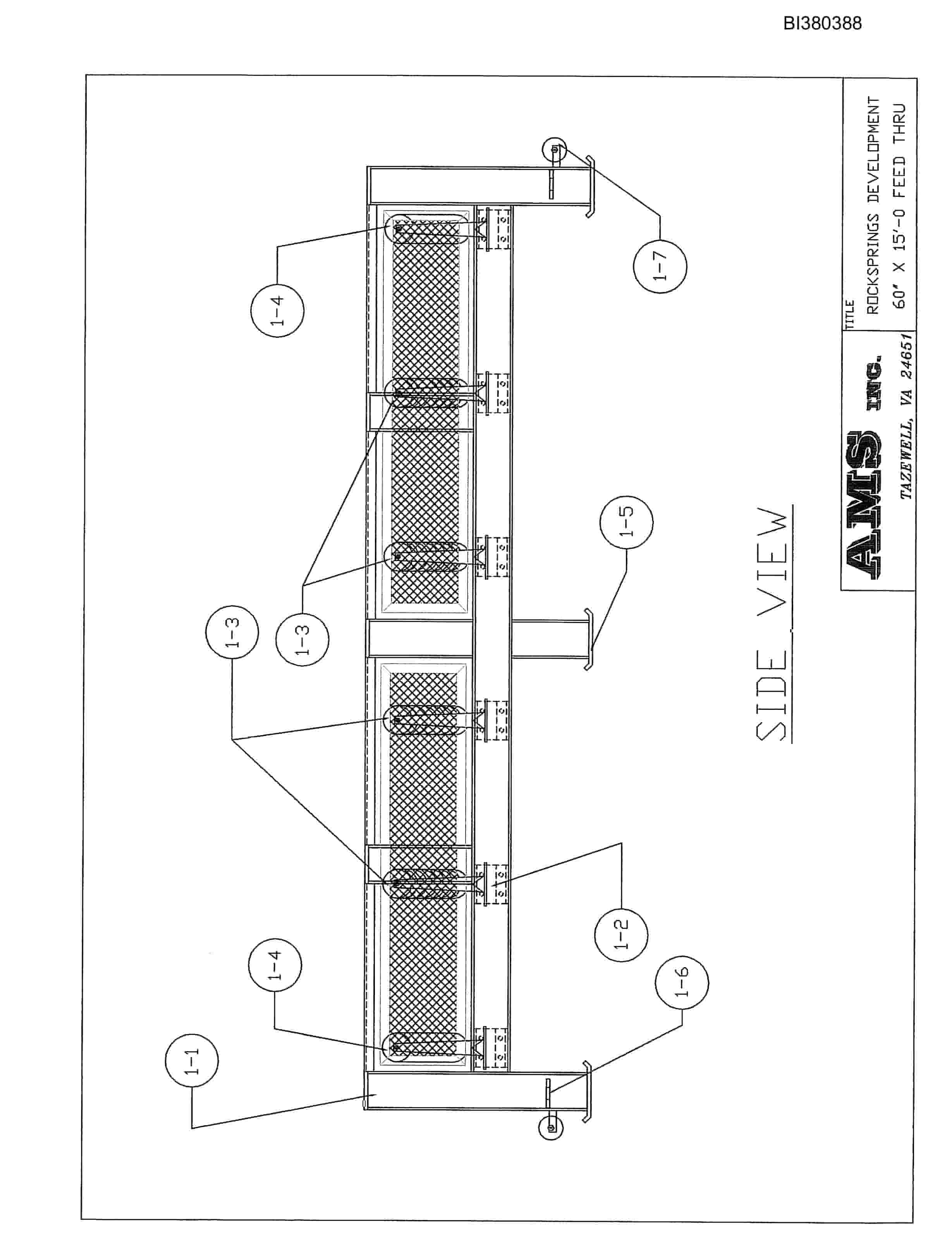 Bucyrus 60in Dual Drive, Tailpiece, Remote Boom, X15 Feed Thru Parts Catalog BI380388-5