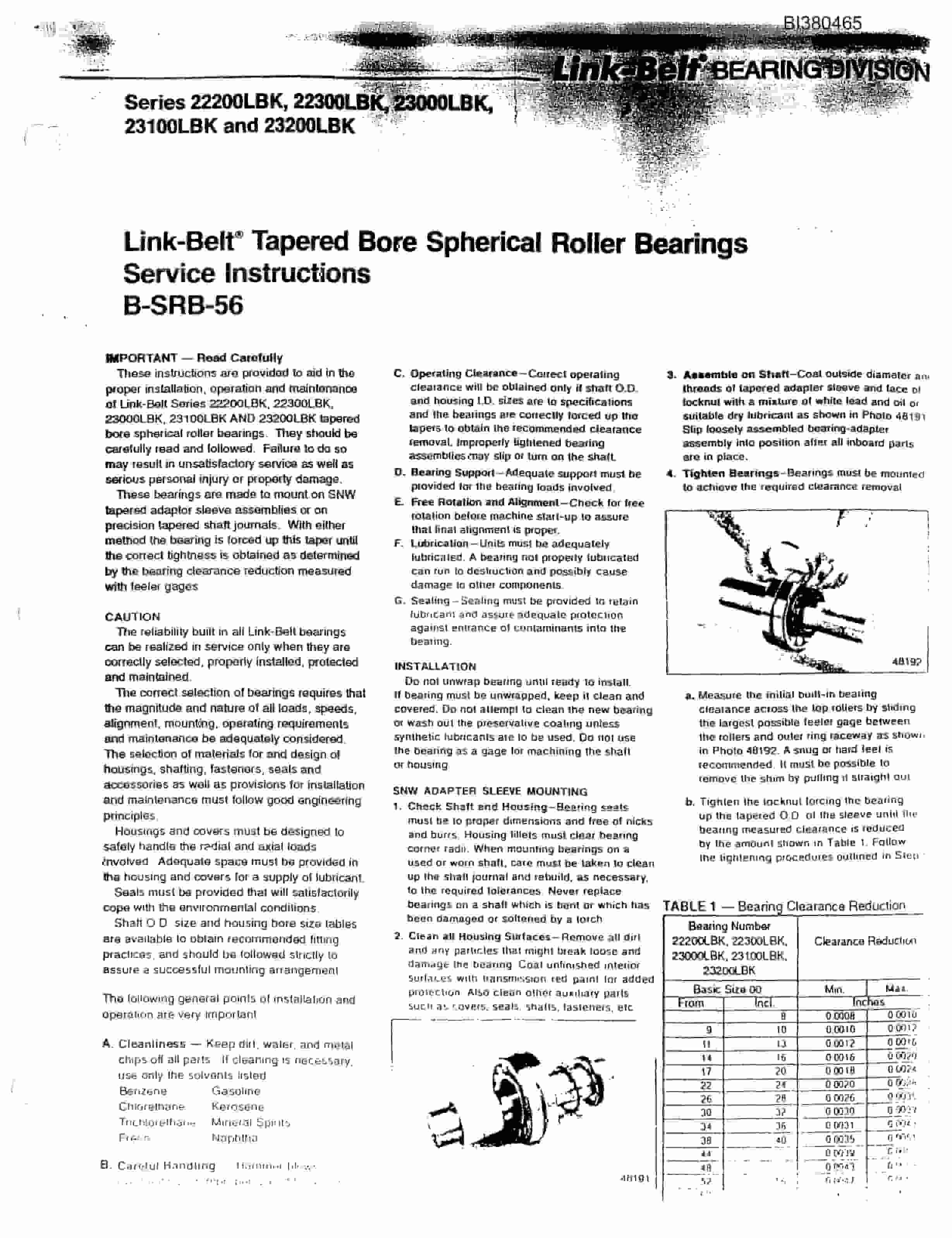 Bucyrus 60in Remote Tailpiece Parts Catalog BI380465-3