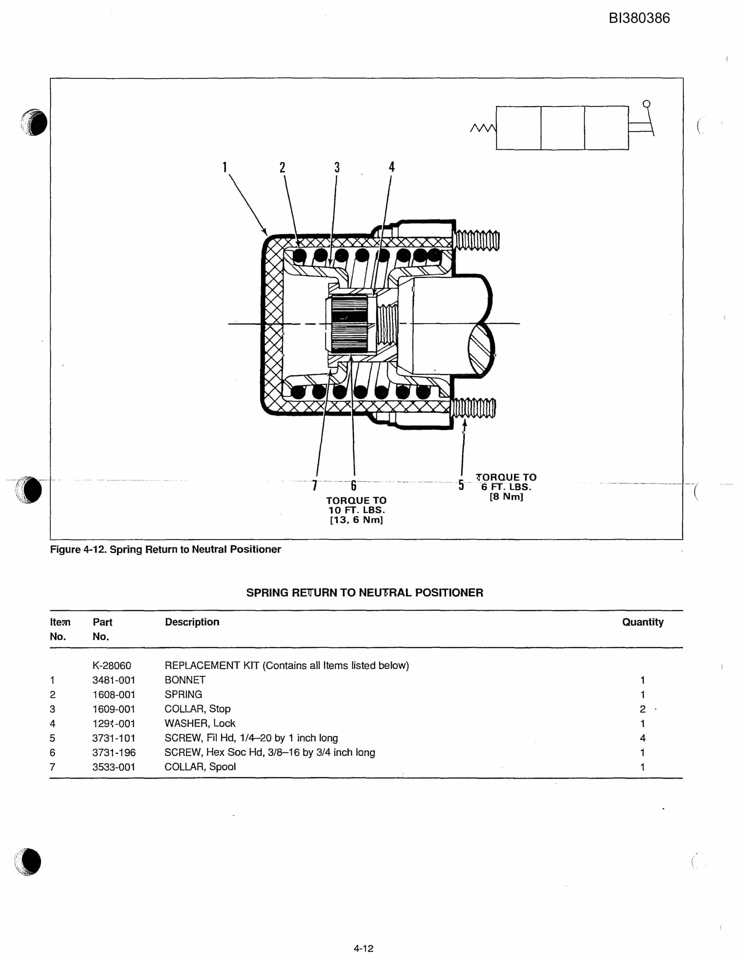Bucyrus 60in SDC 250HP, Hydraulic Take-Up, Tailpiece Parts Catalog BI380386-4