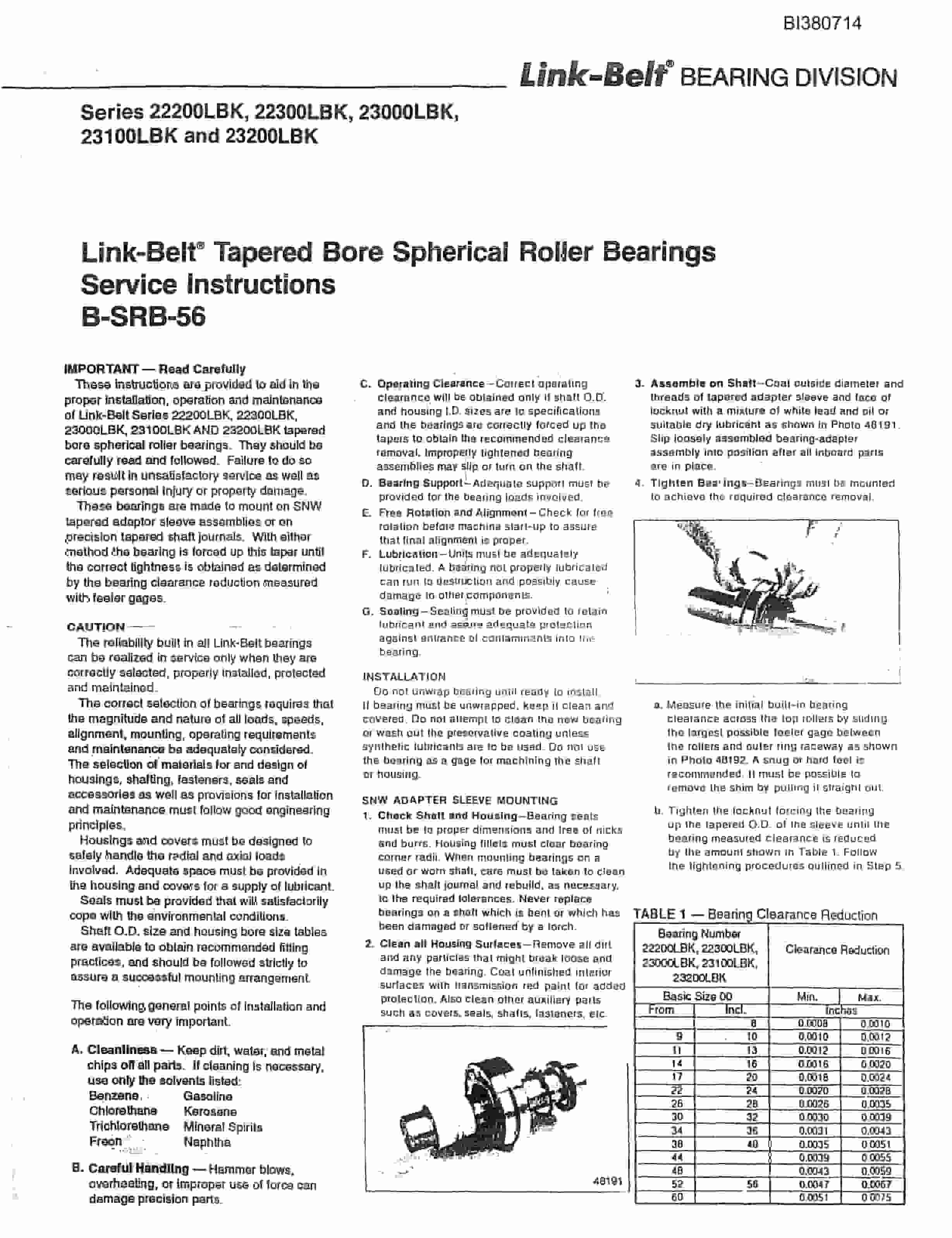 Bucyrus 60in Tailpiece Parts Catalog BI380714-5