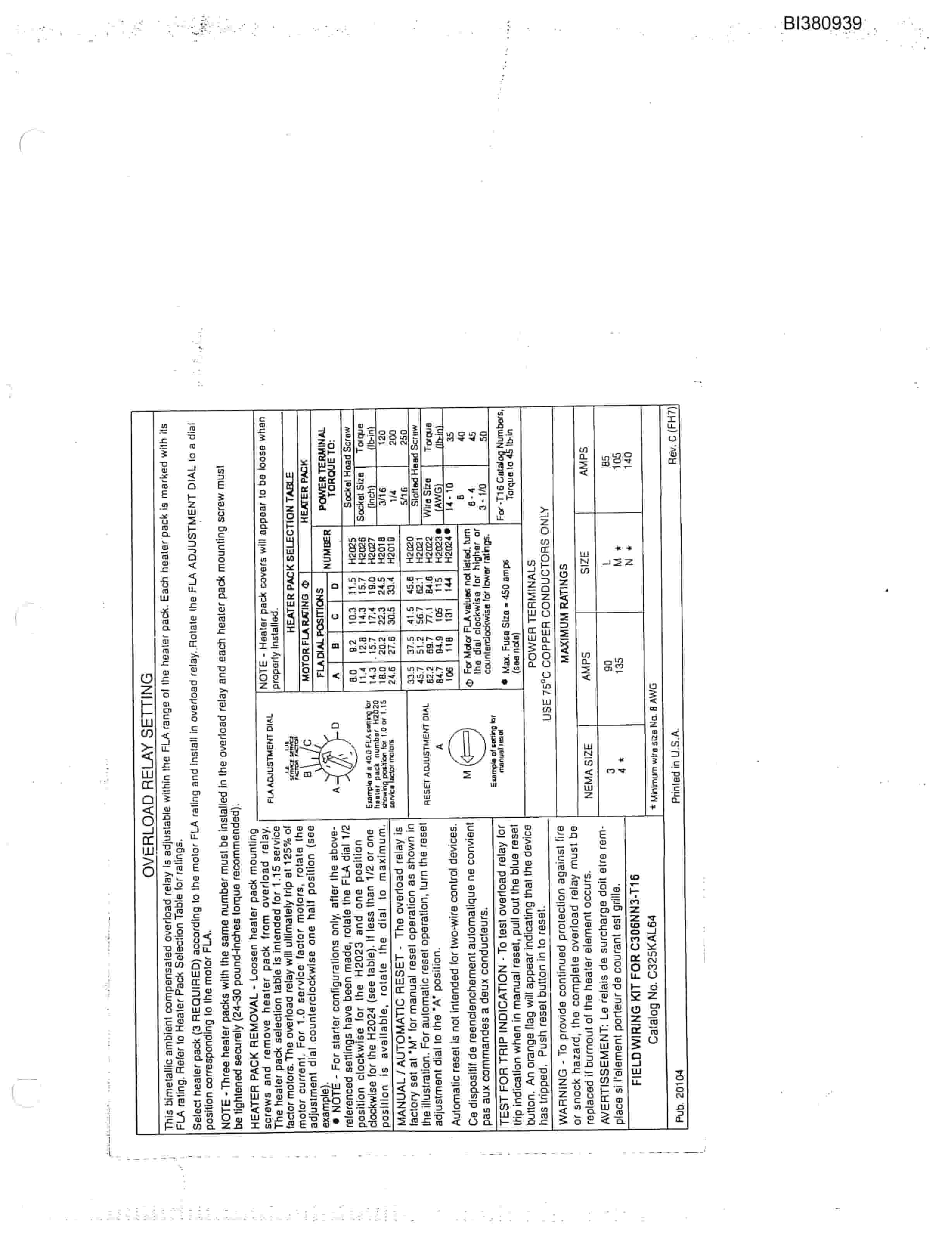 Bucyrus 60in Take-Up, 48in Discharge Sections, Feed Thru Parts Catalog BI380939-4