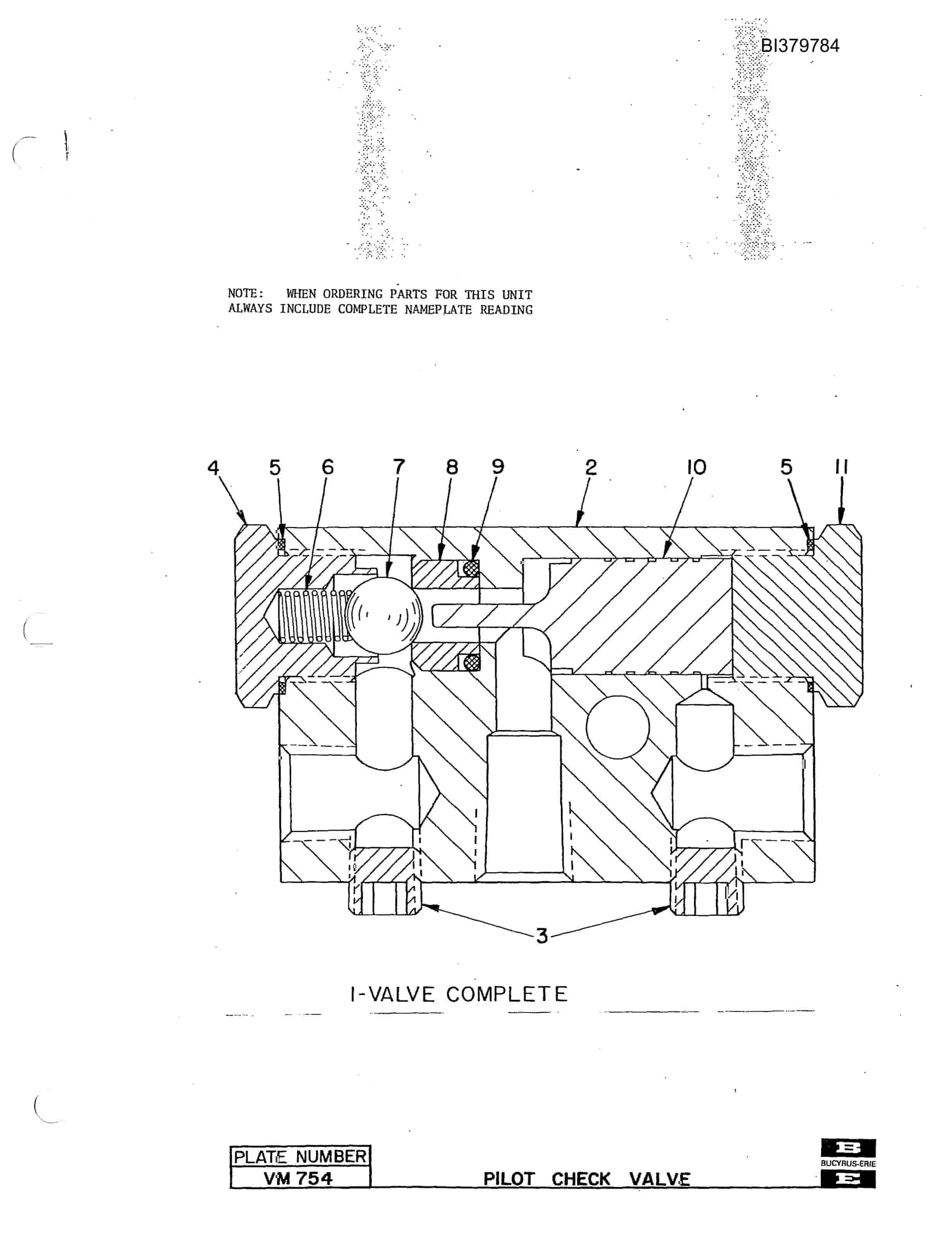 Bucyrus 60R Blast Hole Drill Parts Manual BI379784-2
