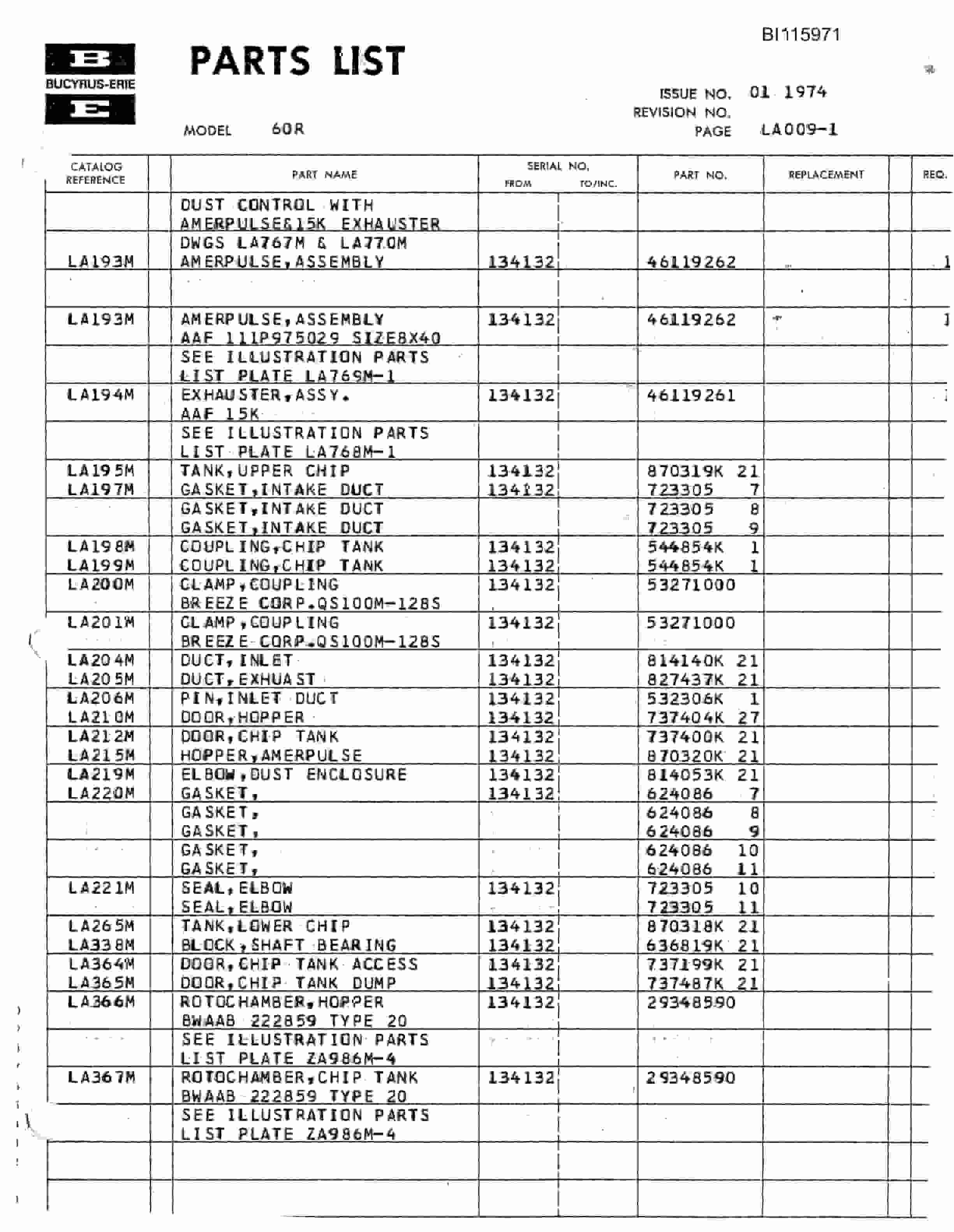 Bucyrus 60R Mining Technical Manual BI115971-2