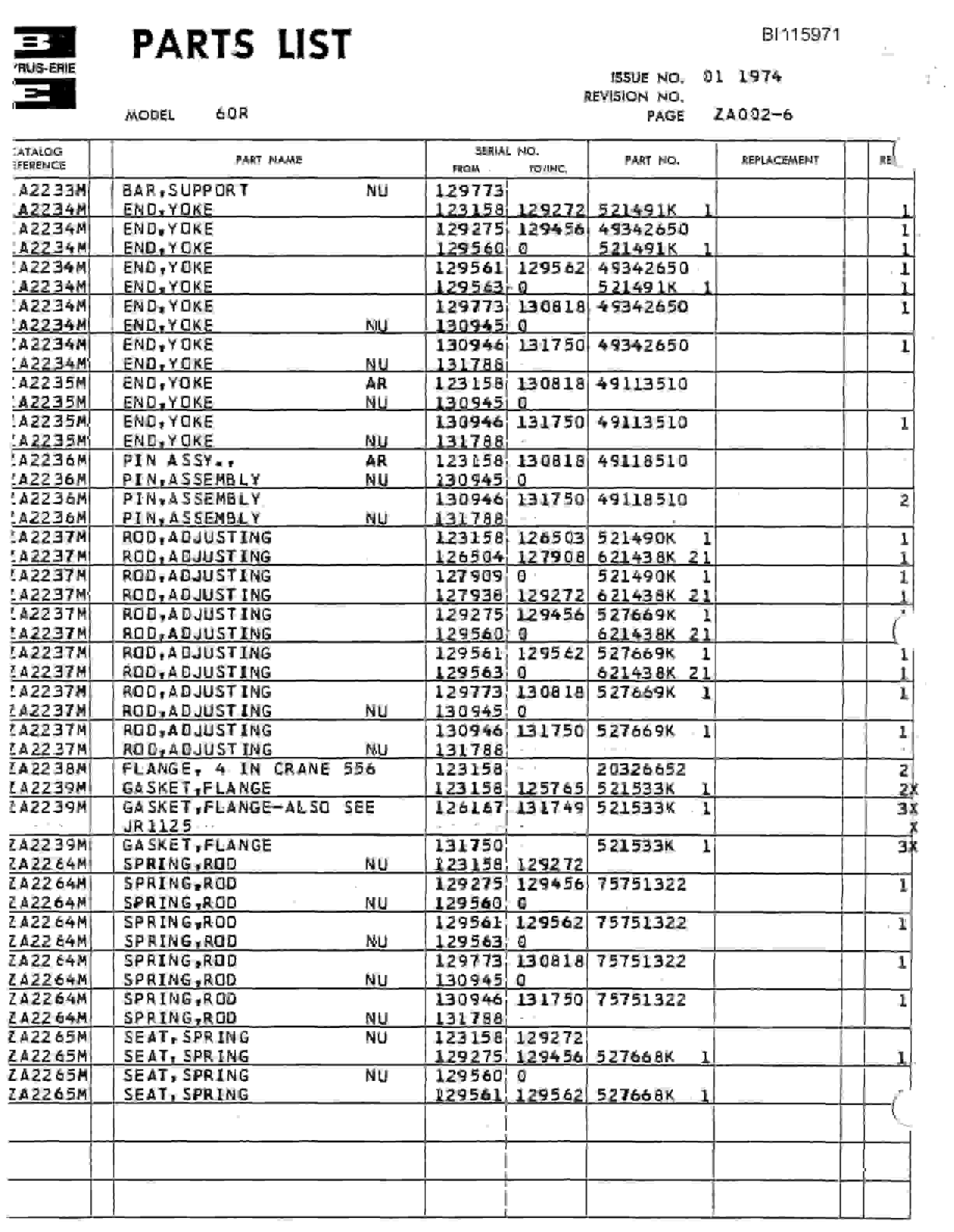 Bucyrus 60R Mining Technical Manual BI115971-4