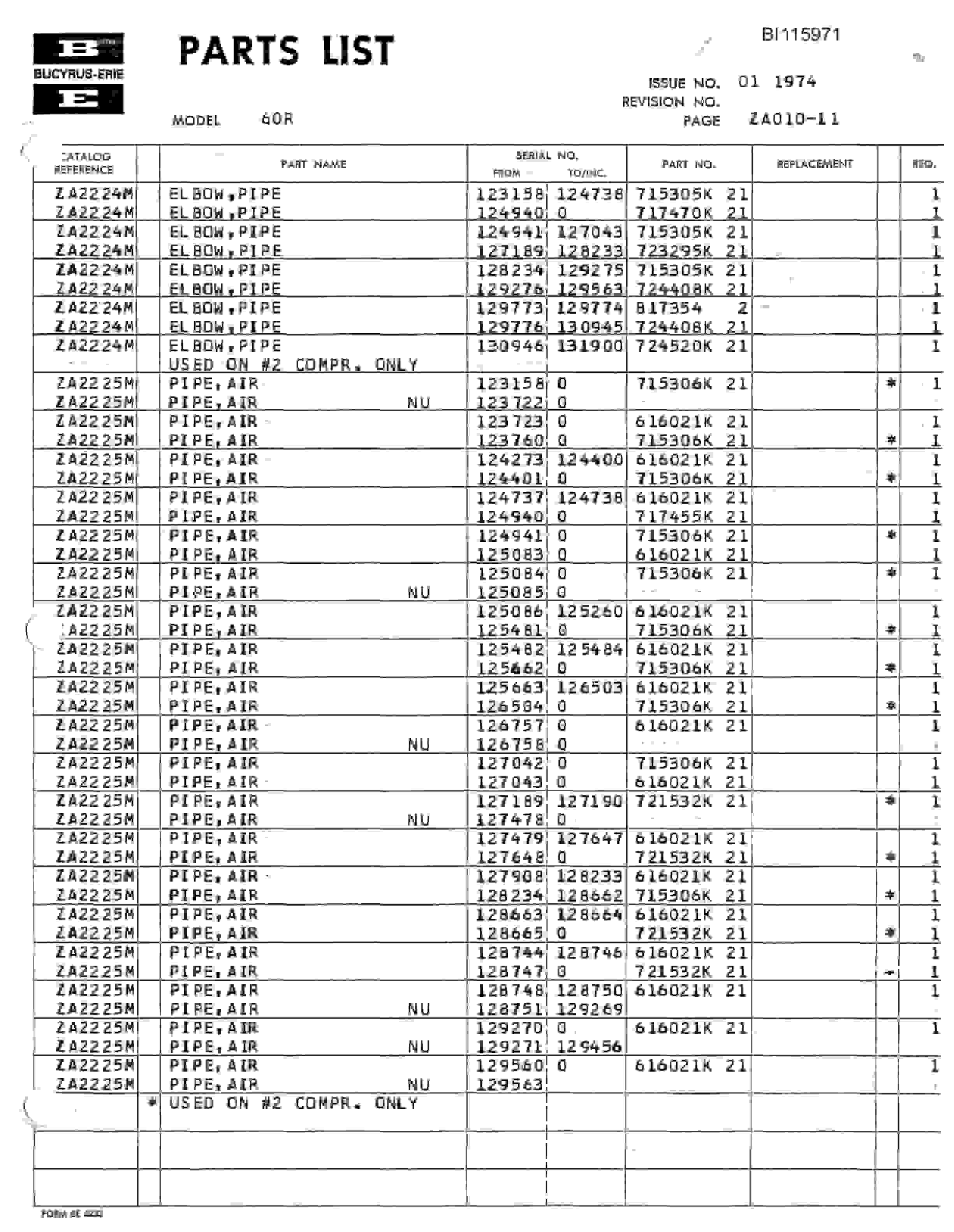 Bucyrus 60R Mining Technical Manual BI115971-5