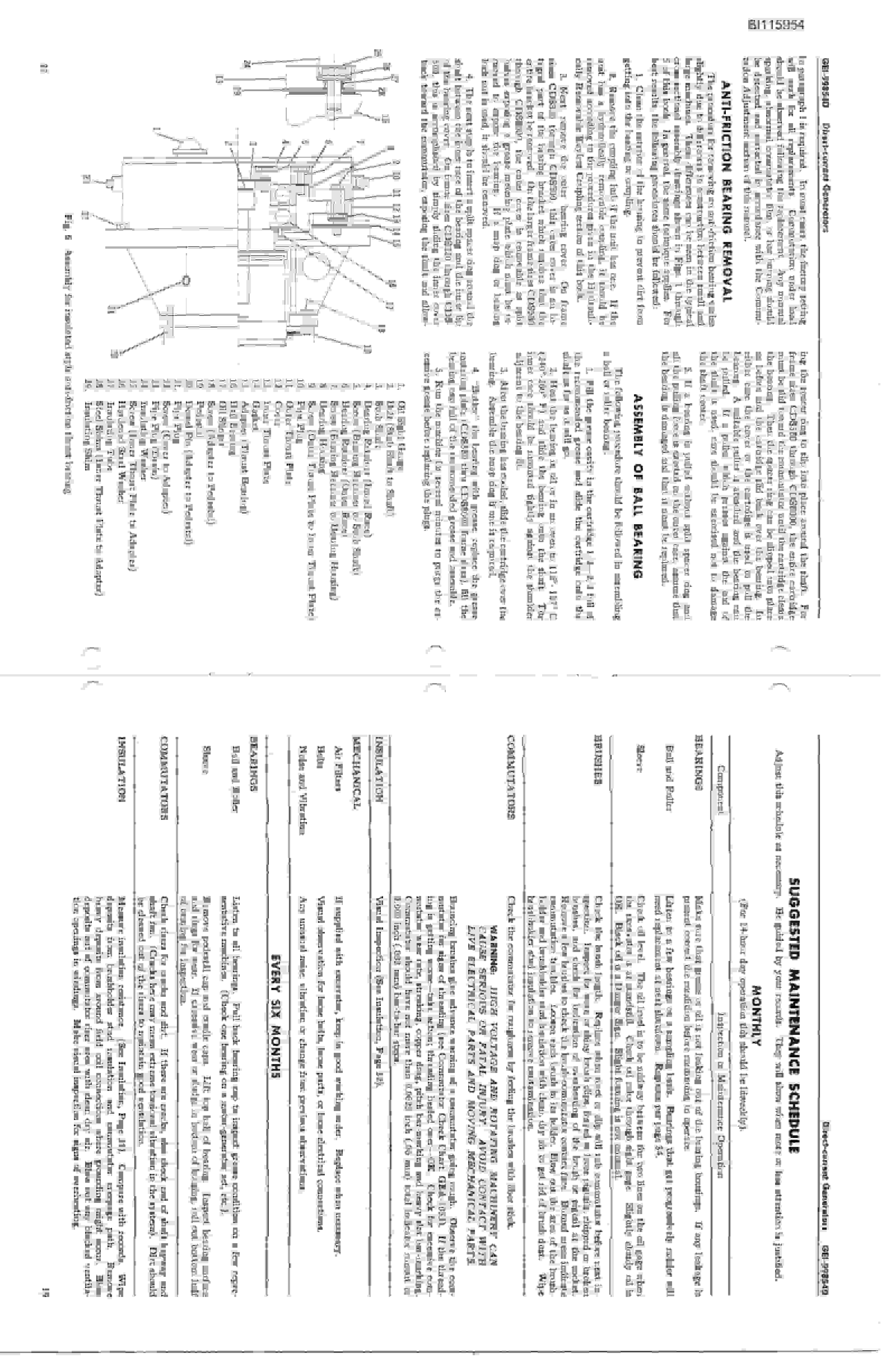 Bucyrus 61-R Drill Technical Manual BI115954-4