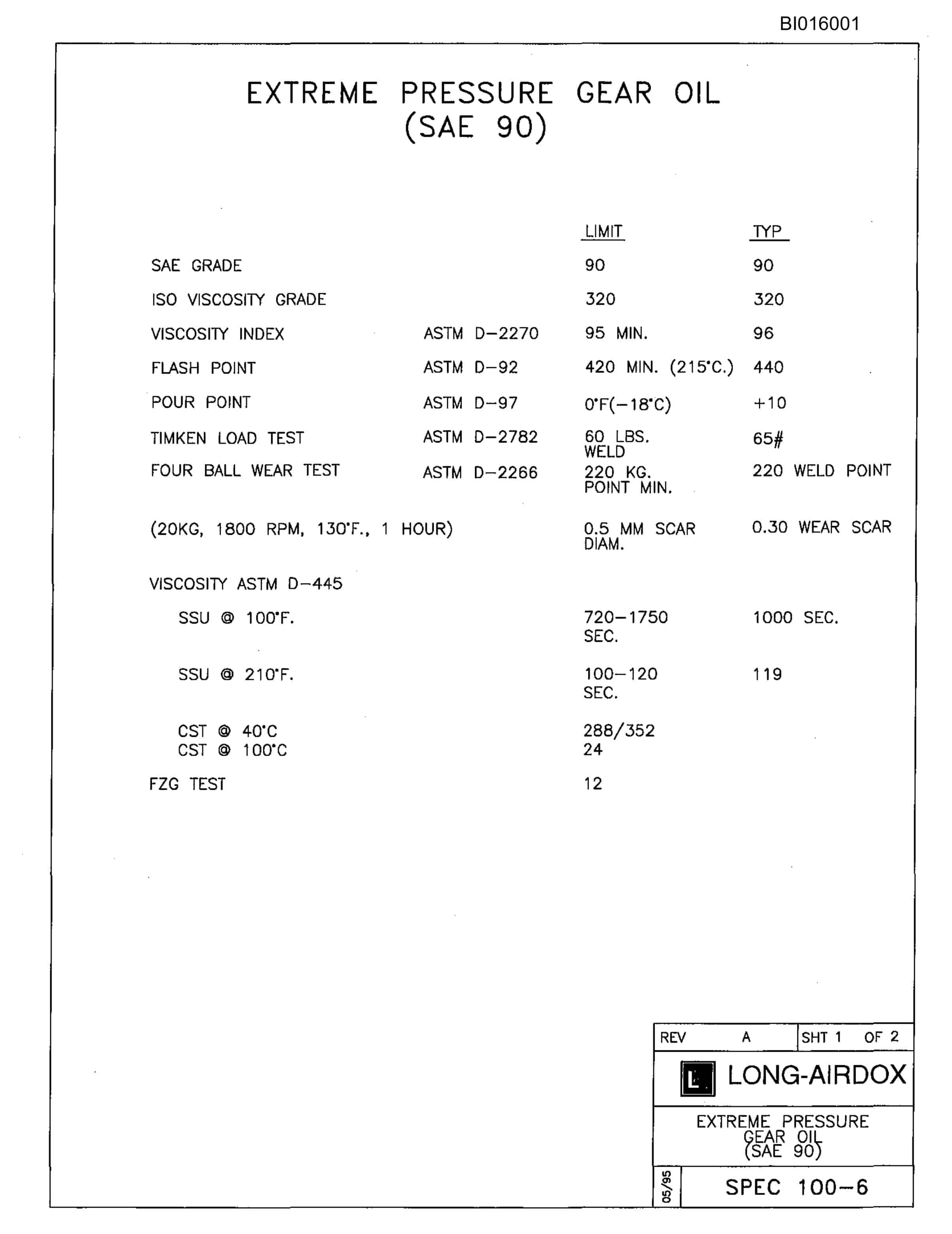 Bucyrus 610 Parts Catalog BI016001-4