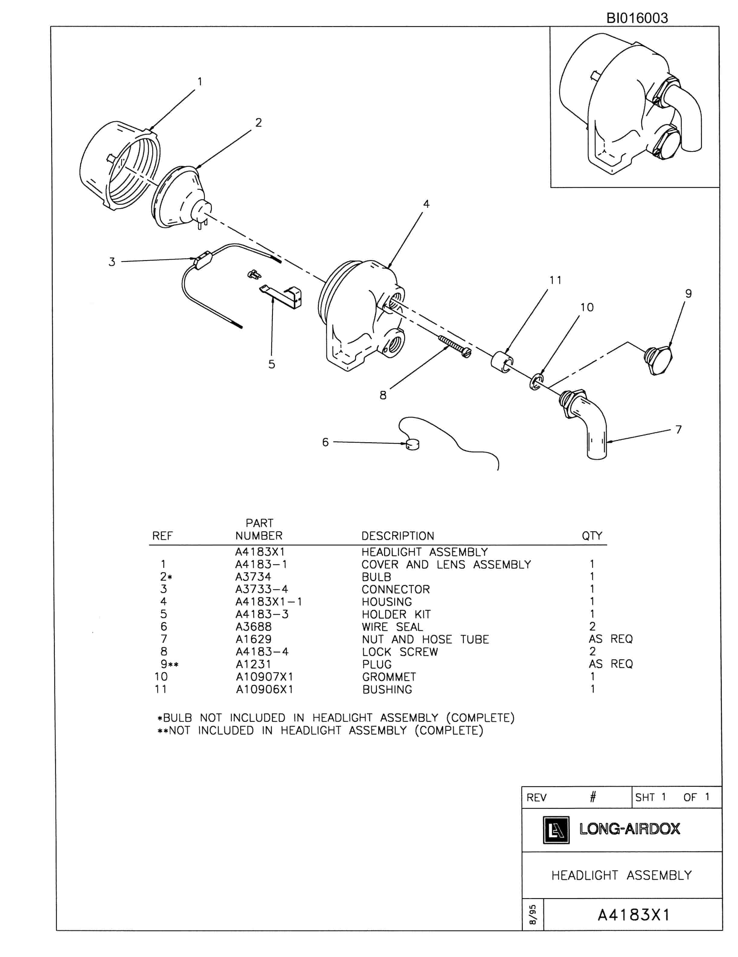 Bucyrus 610 Parts Catalog BI016003-2