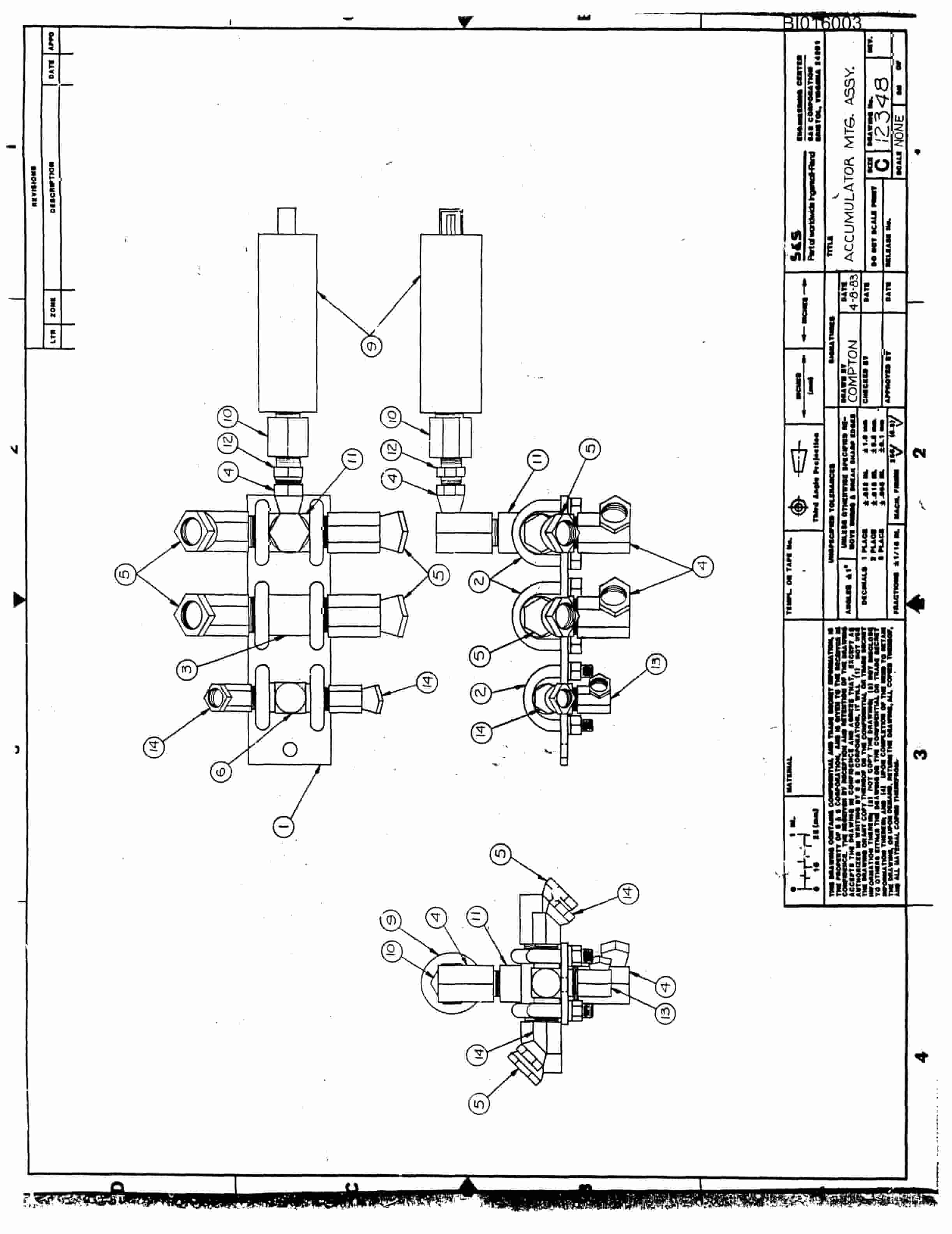 Bucyrus 610 Parts Catalog BI016003-4