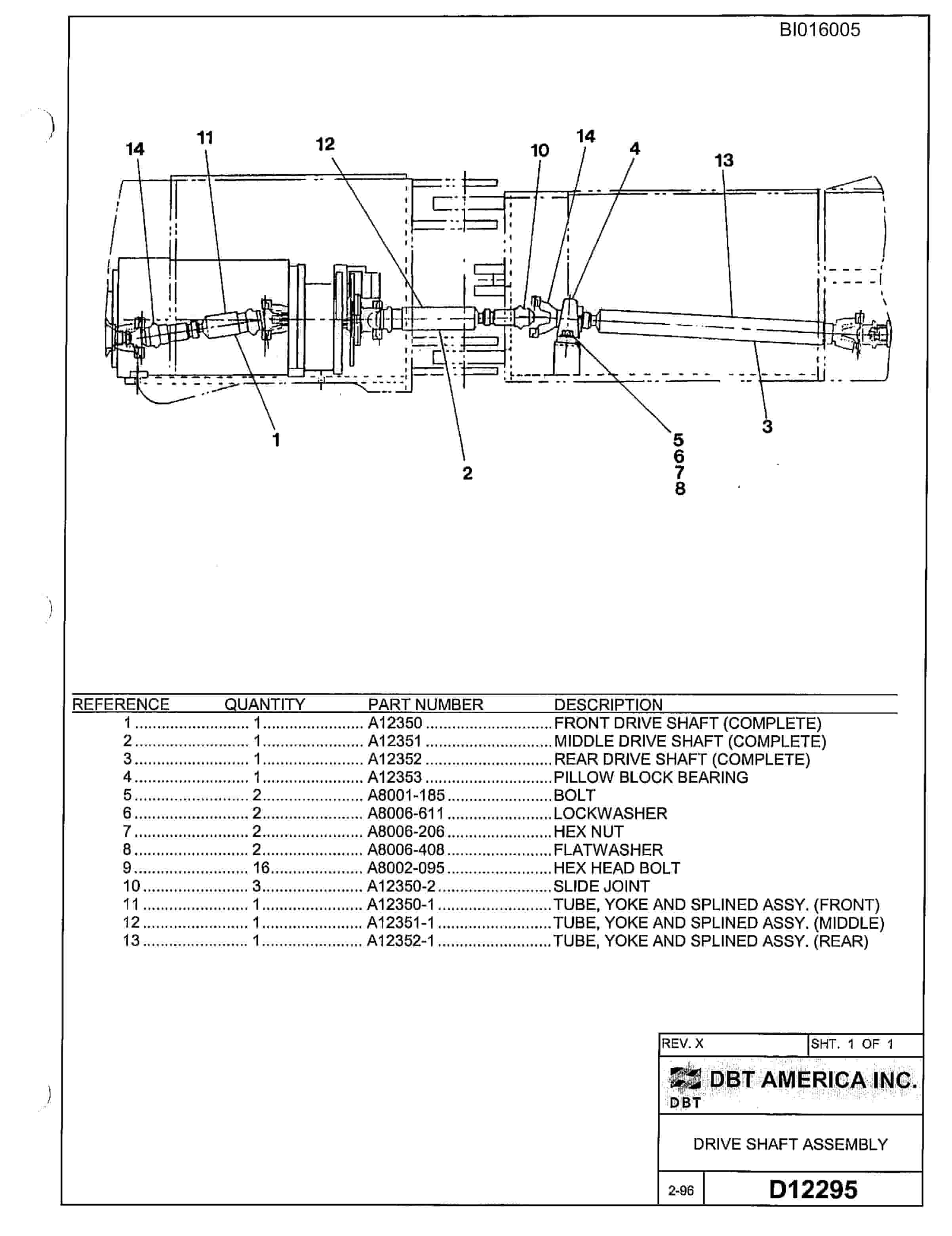 Bucyrus 610 Parts Catalog BI016005-2