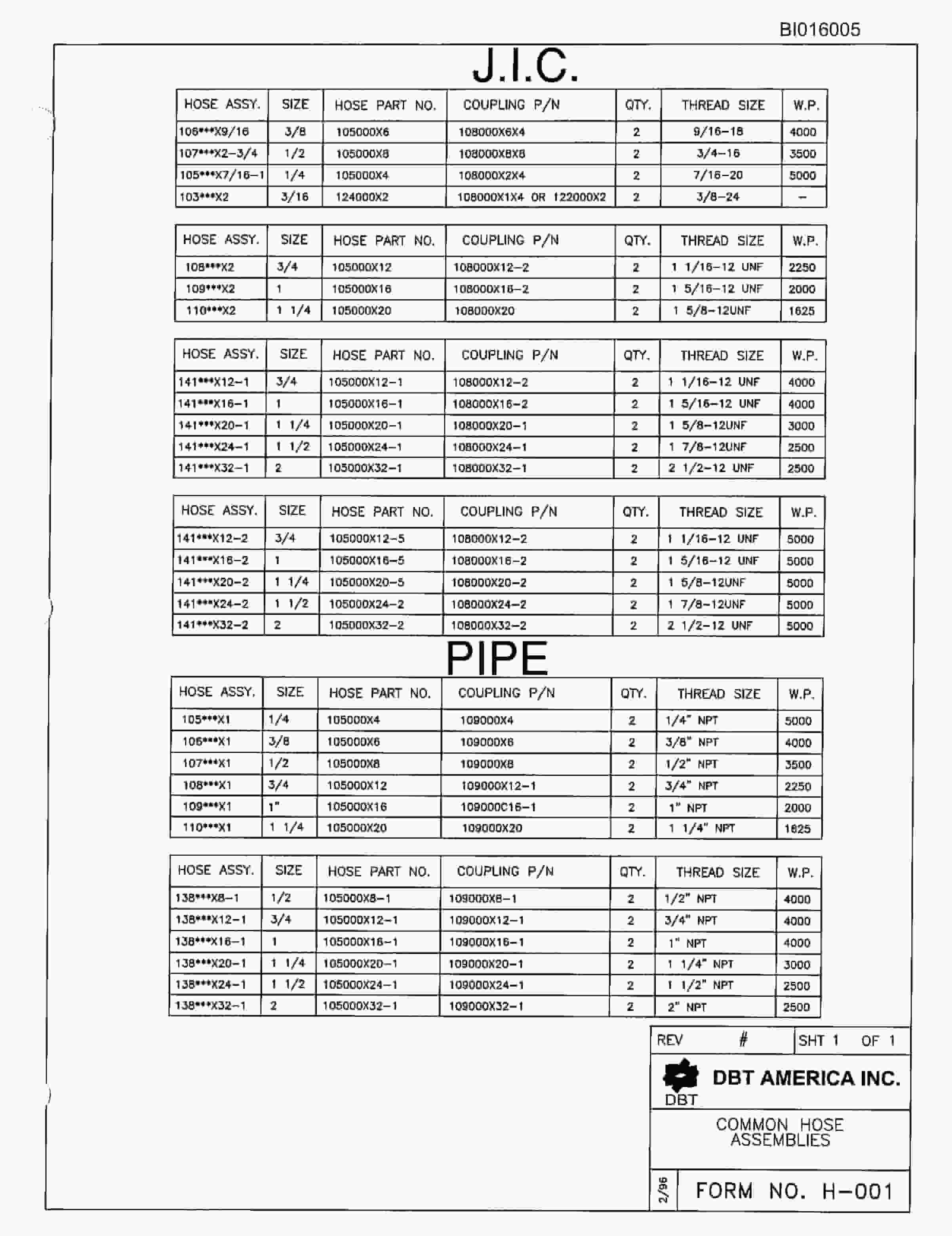 Bucyrus 610 Parts Catalog BI016005-5