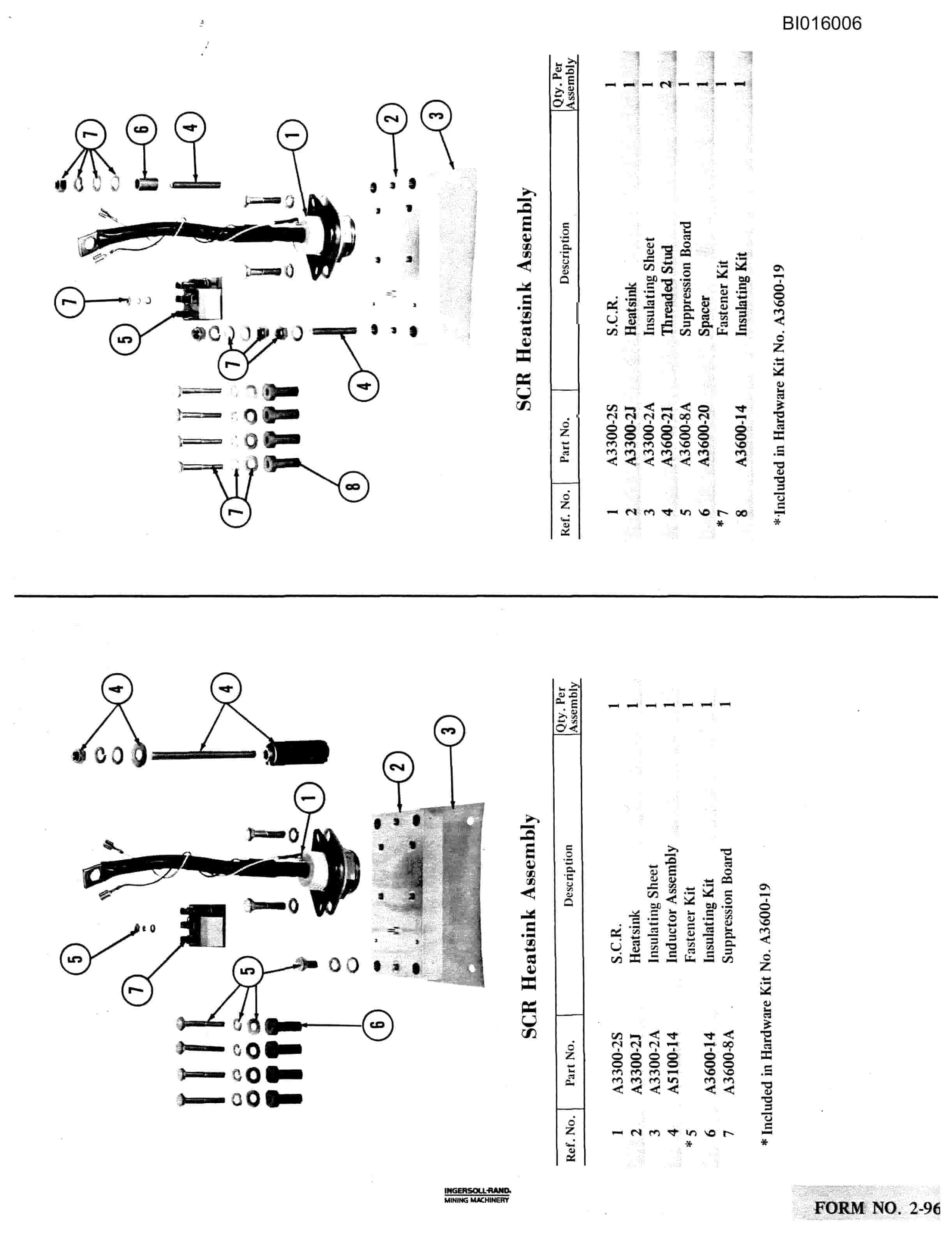 Bucyrus 610 Parts Catalog BI016006-2